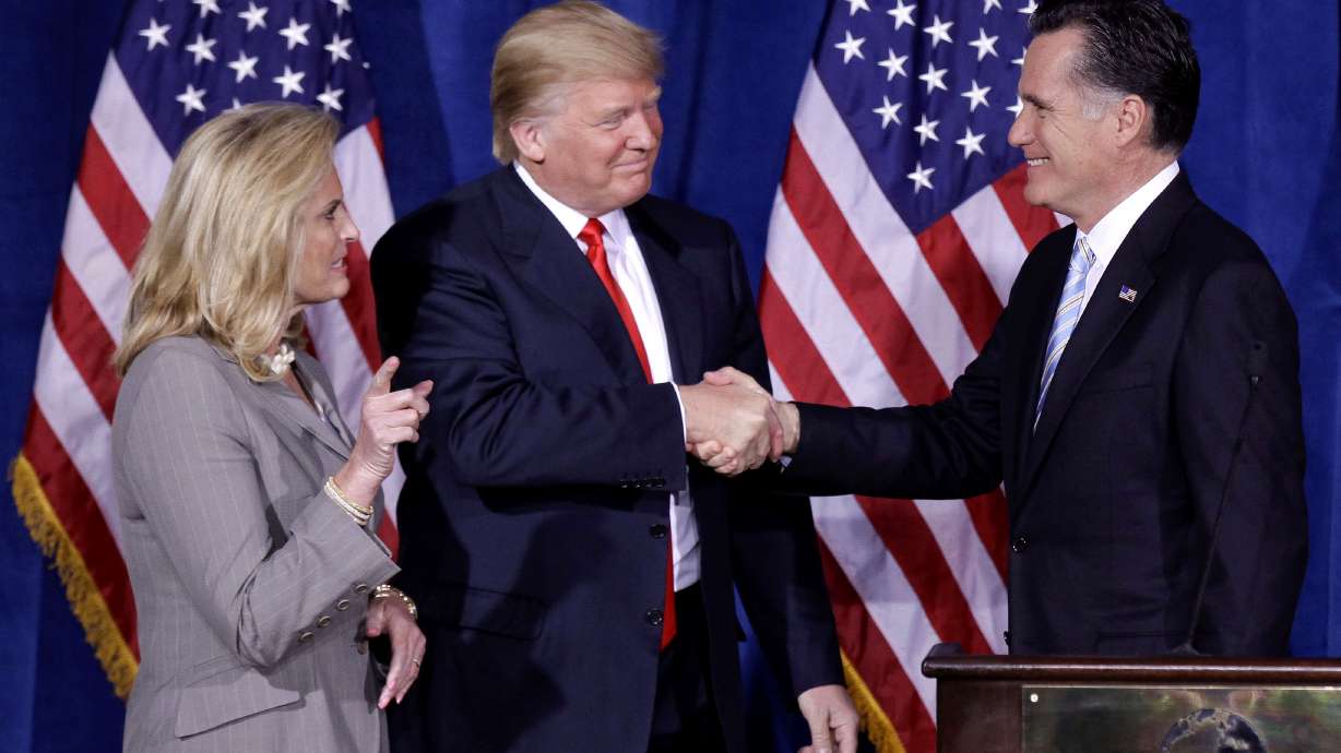 Trump endorses Romney's Senate bid _ and Romney accepts