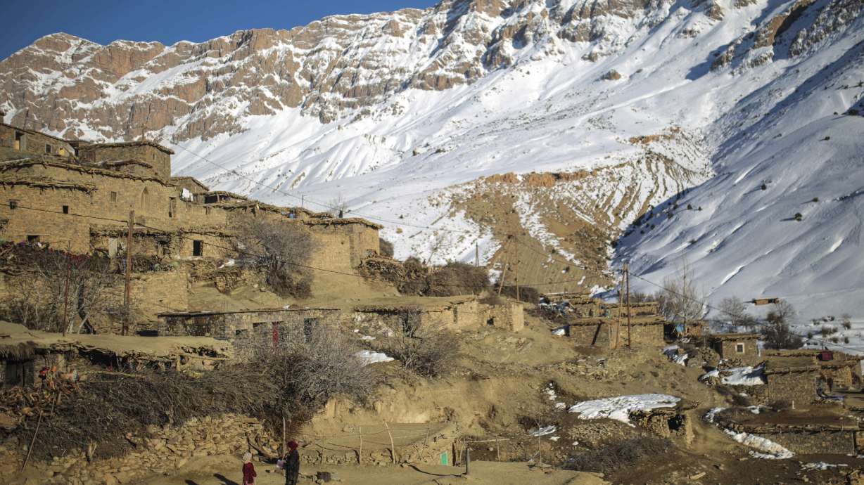 Snow isolates Moroccan mountain villages more used to sun