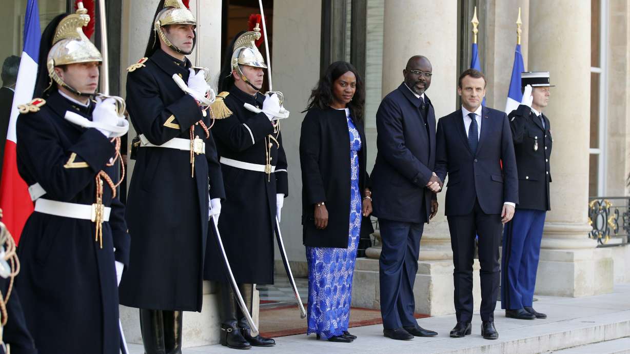 Liberia's new president pays visit to France