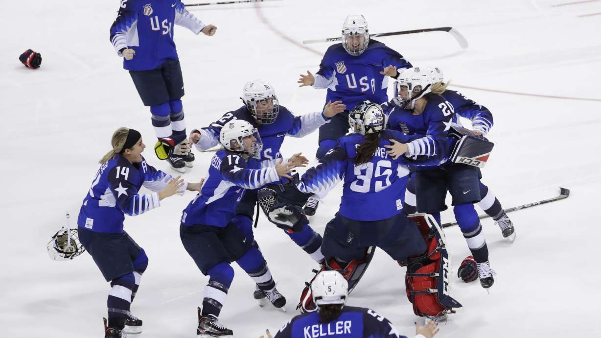 AP PHOTOS: Highlights of Day 13 at the Pyeongchang Olympics
