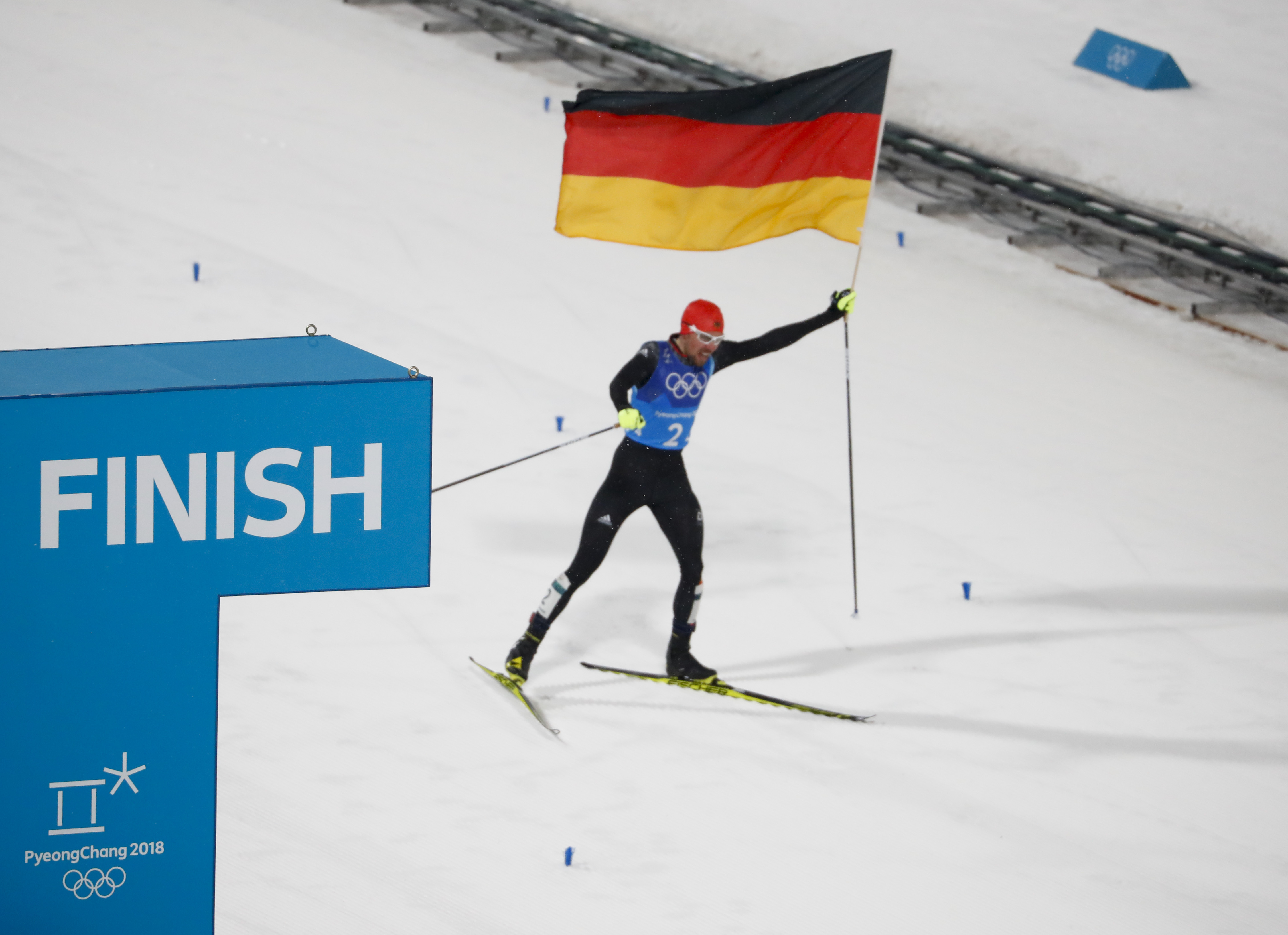 Germany wins Olympic gold in Nordic combined team event