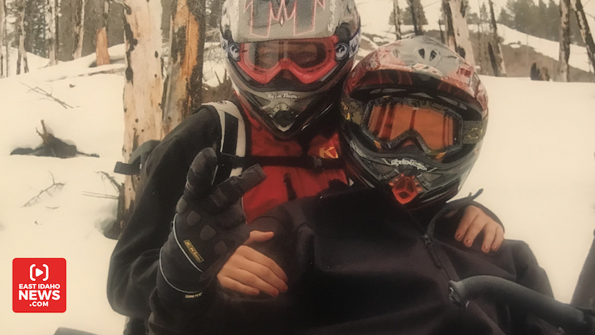 Summer and Adam Andersen enjoyed snowmobiling and being outdoors. (Photo: Courtesy Summer Andersen)