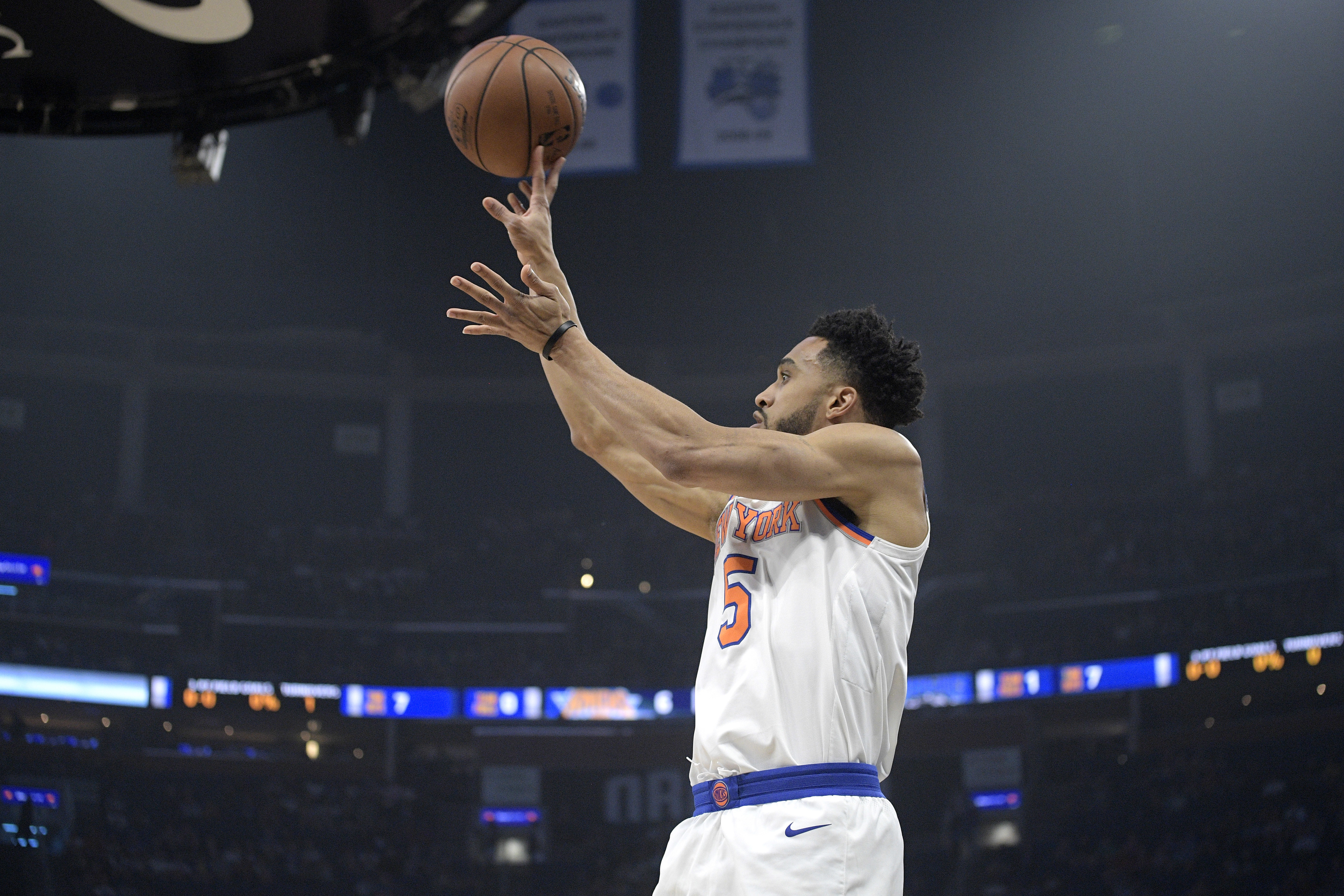 Burke leads Knicks past Magic to end 8-game losing streak