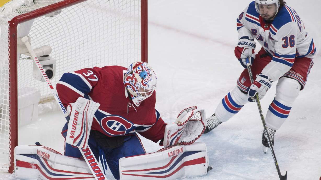 Niemi, Canadiens defeat Rangers 3-1 to snap 6-game skid