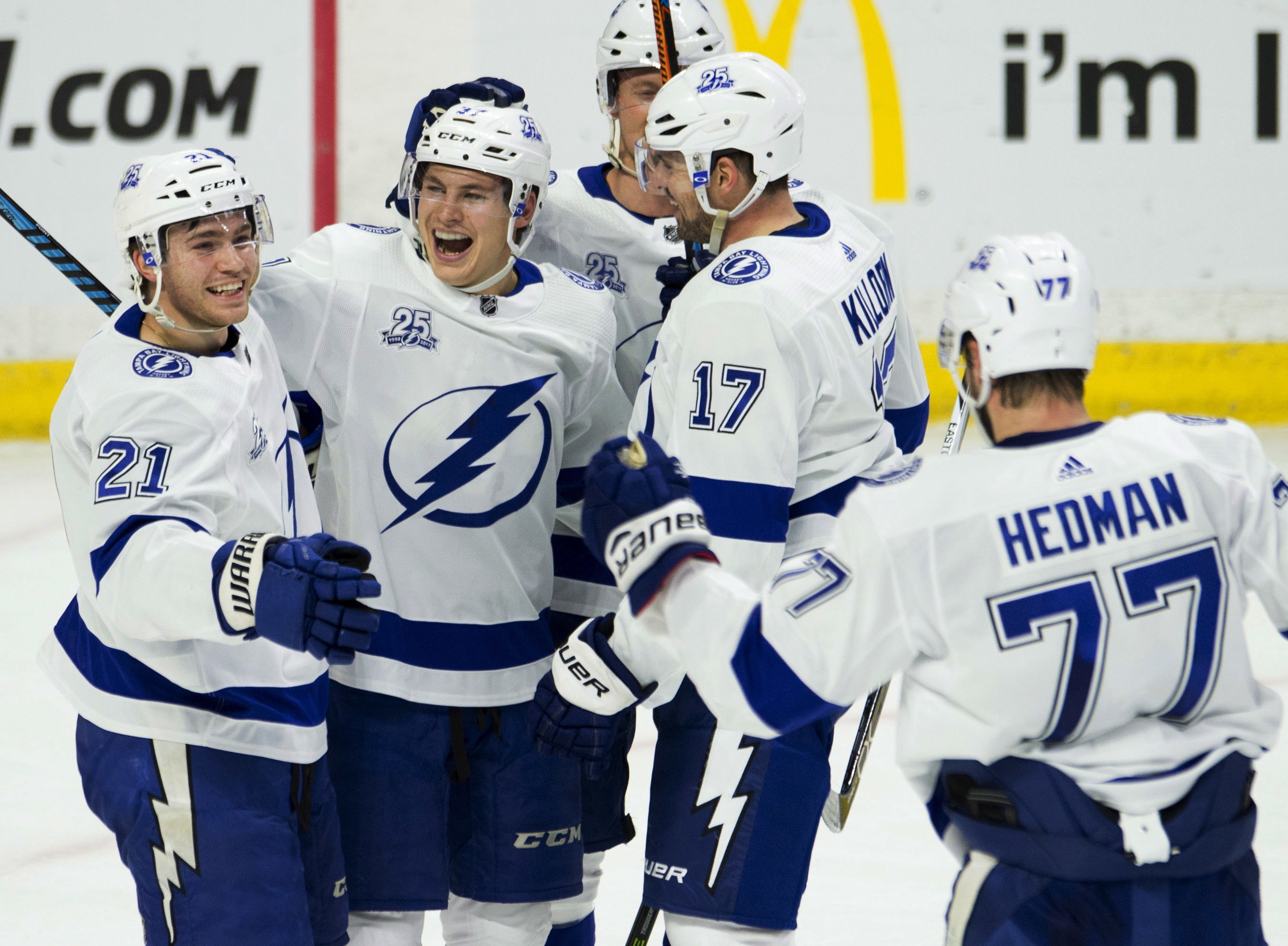 Kucherov reaches 80-point mark, Lightning down Senators 4-3