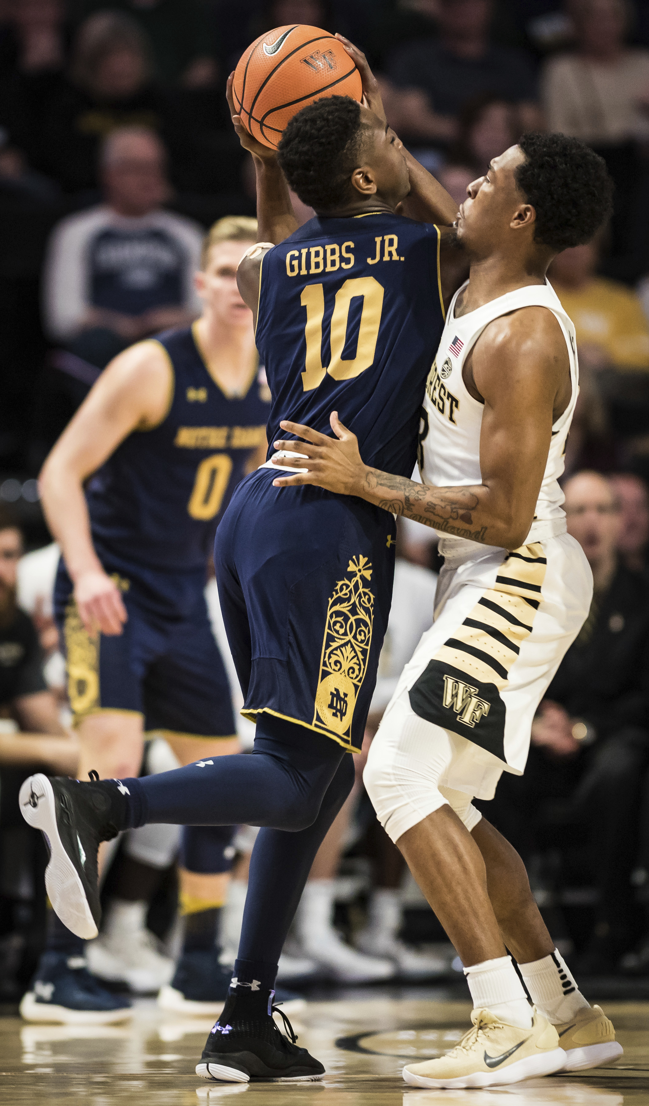 Farrell's deep 3 propels Irish past Wake Forest 74-71