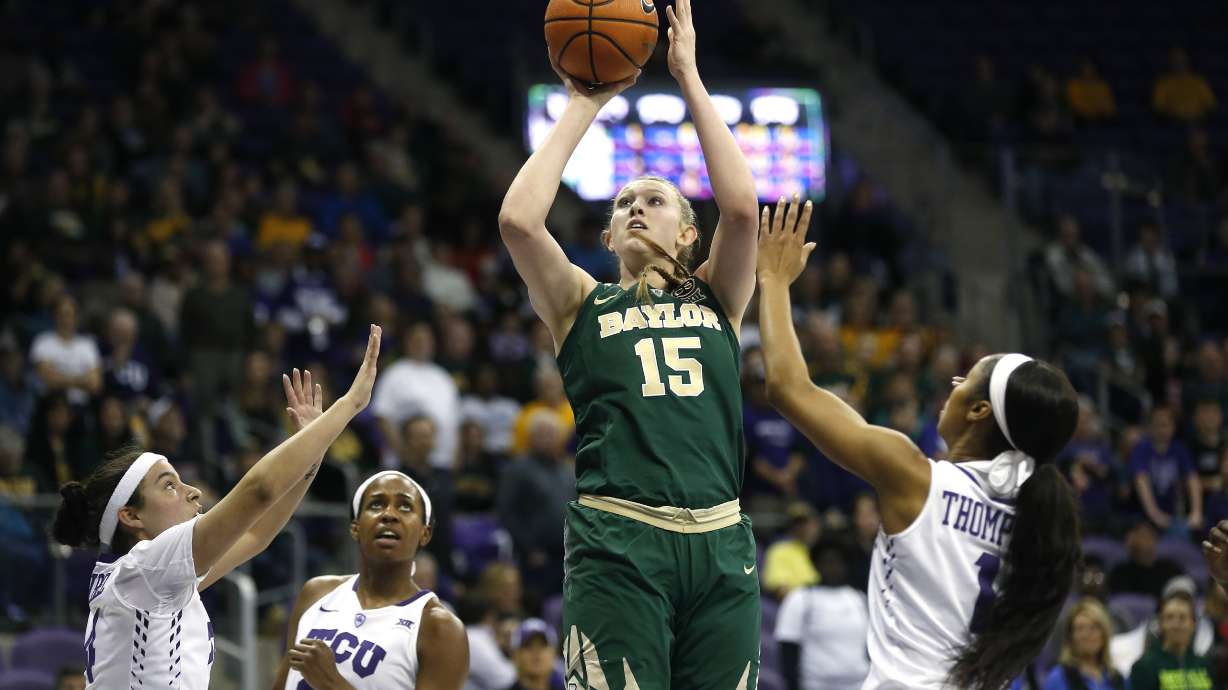 No. 3 Baylor women roll past TCU 85-53 for 24th straight win