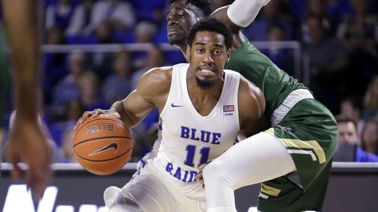 King scores 22 points as No. 24 Middle Tennessee beats UAB