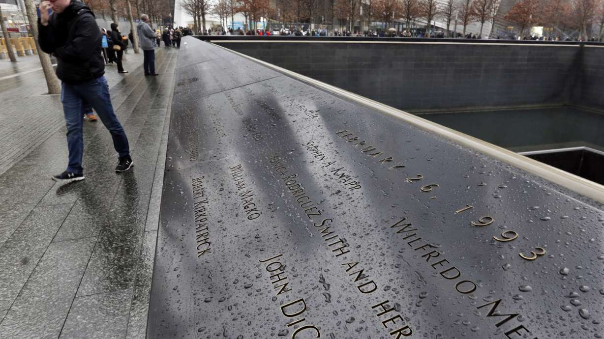 The Latest: Moment of silence marks WTC bombing anniversary