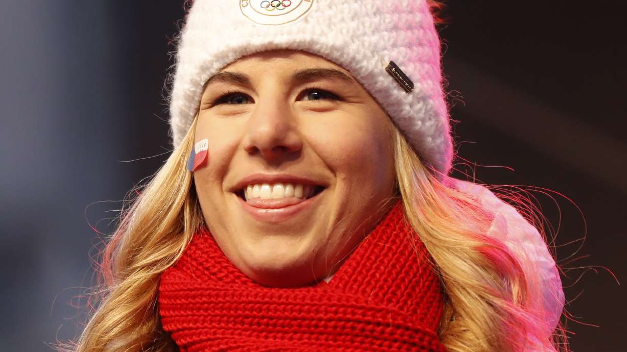 Winter Olympian Ledecka receives hero's welcome in Prague