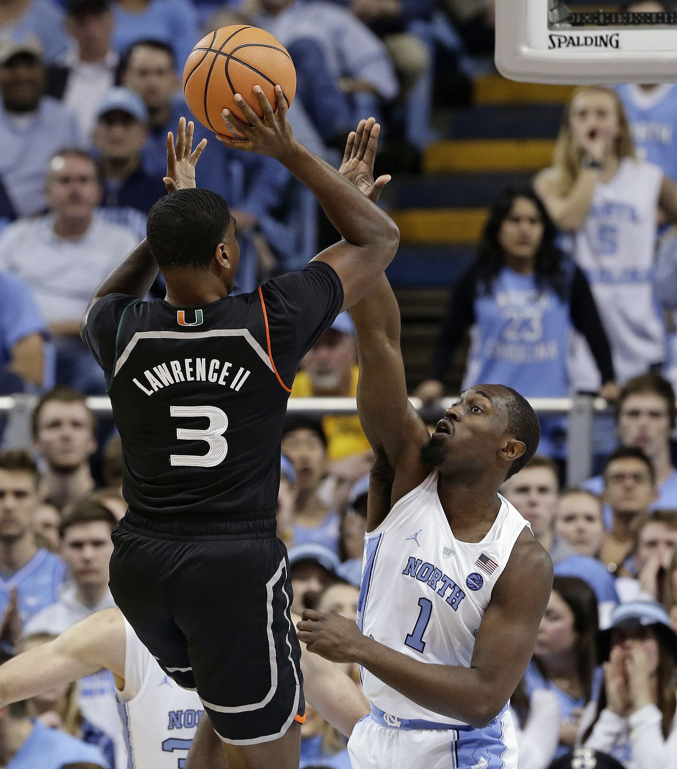 Newton's buzzer beater helps Miami stun No. 9 UNC 91-88
