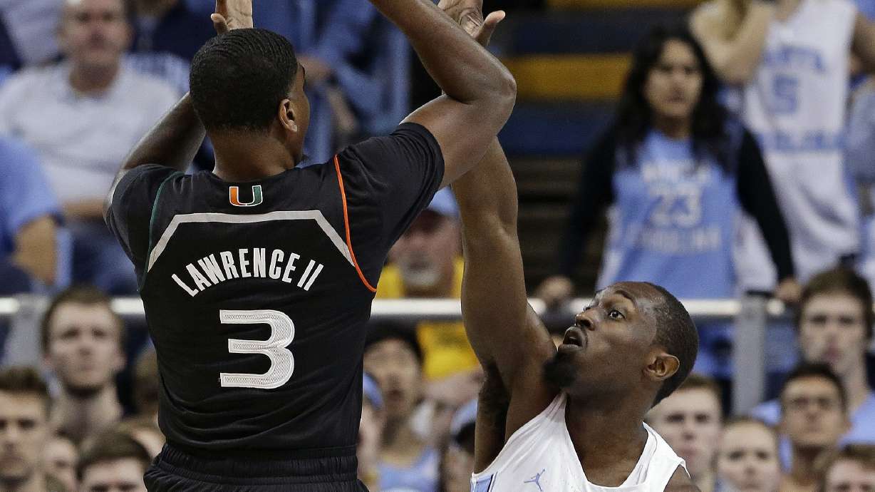 Newton's buzzer beater helps Miami stun No. 9 UNC 91-88