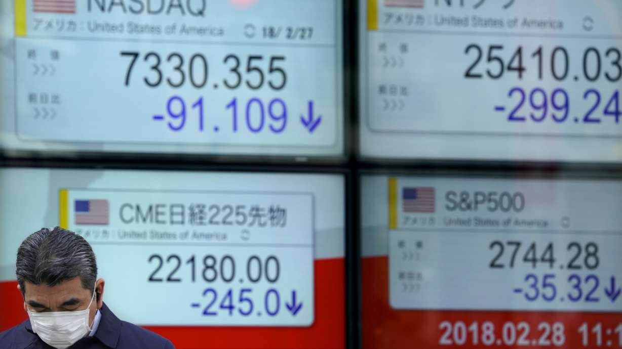 Global shares fall weighed down by Fed rate hike talk