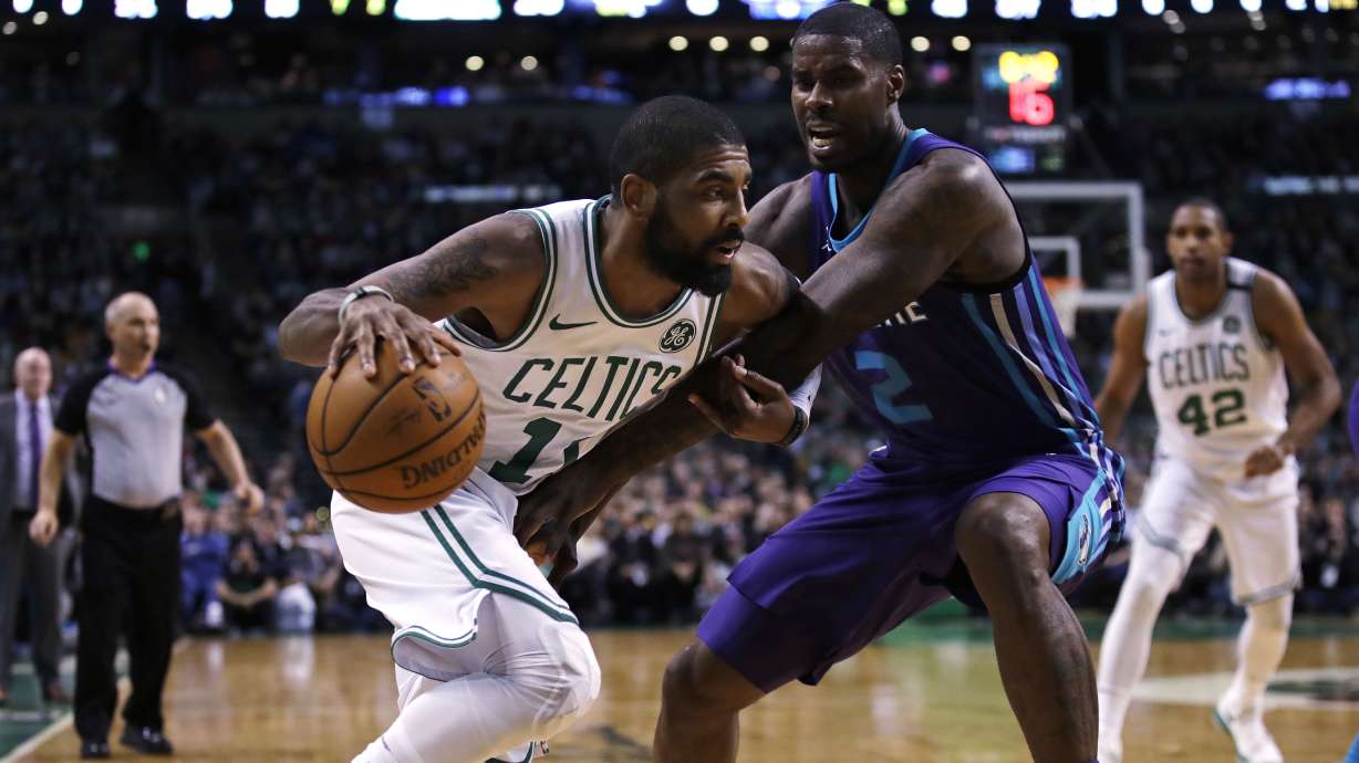 Irving scores 34 for Boston in 134-106 win over Hornets