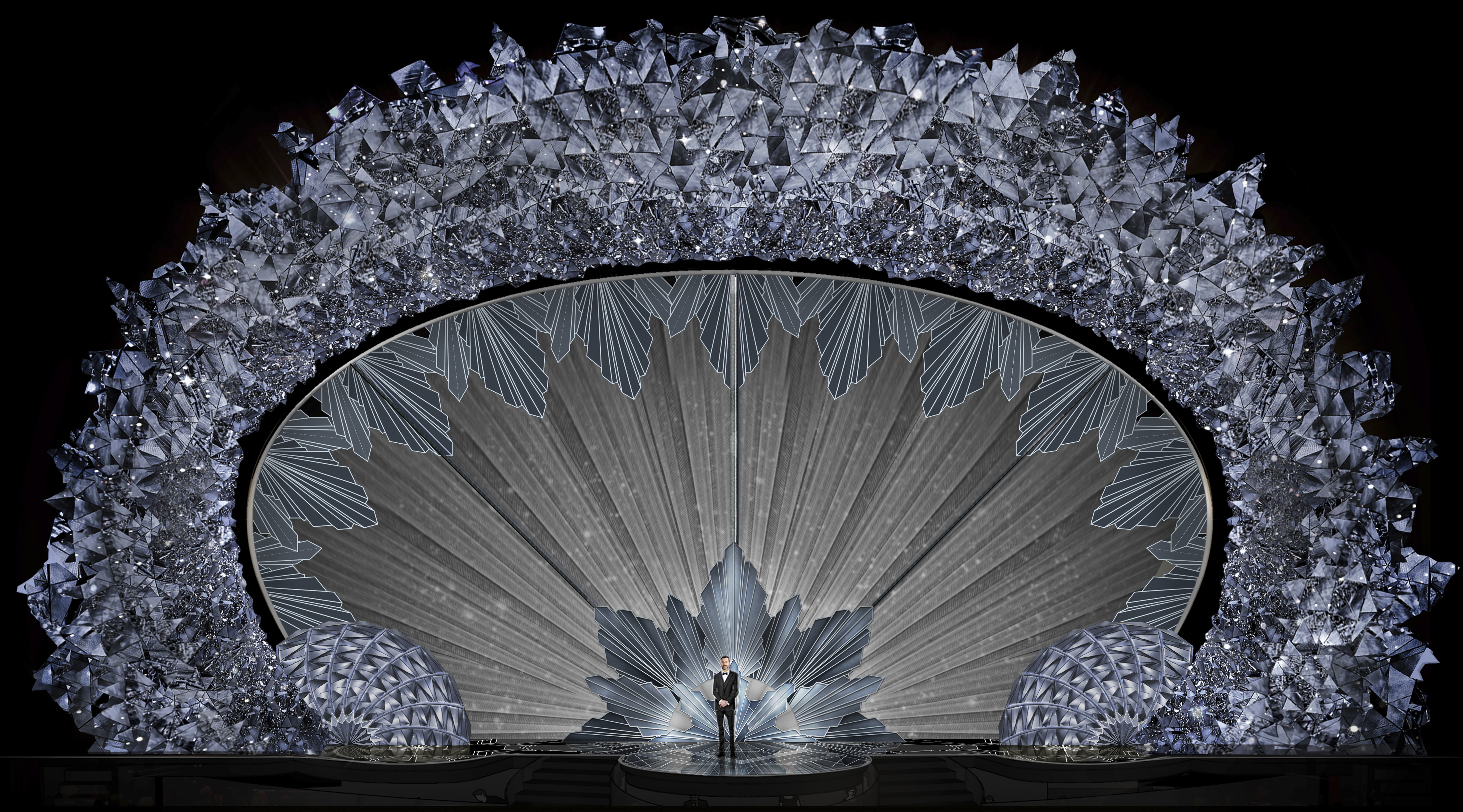 Sunday's Oscar stage features 45 million Swarovski crystals