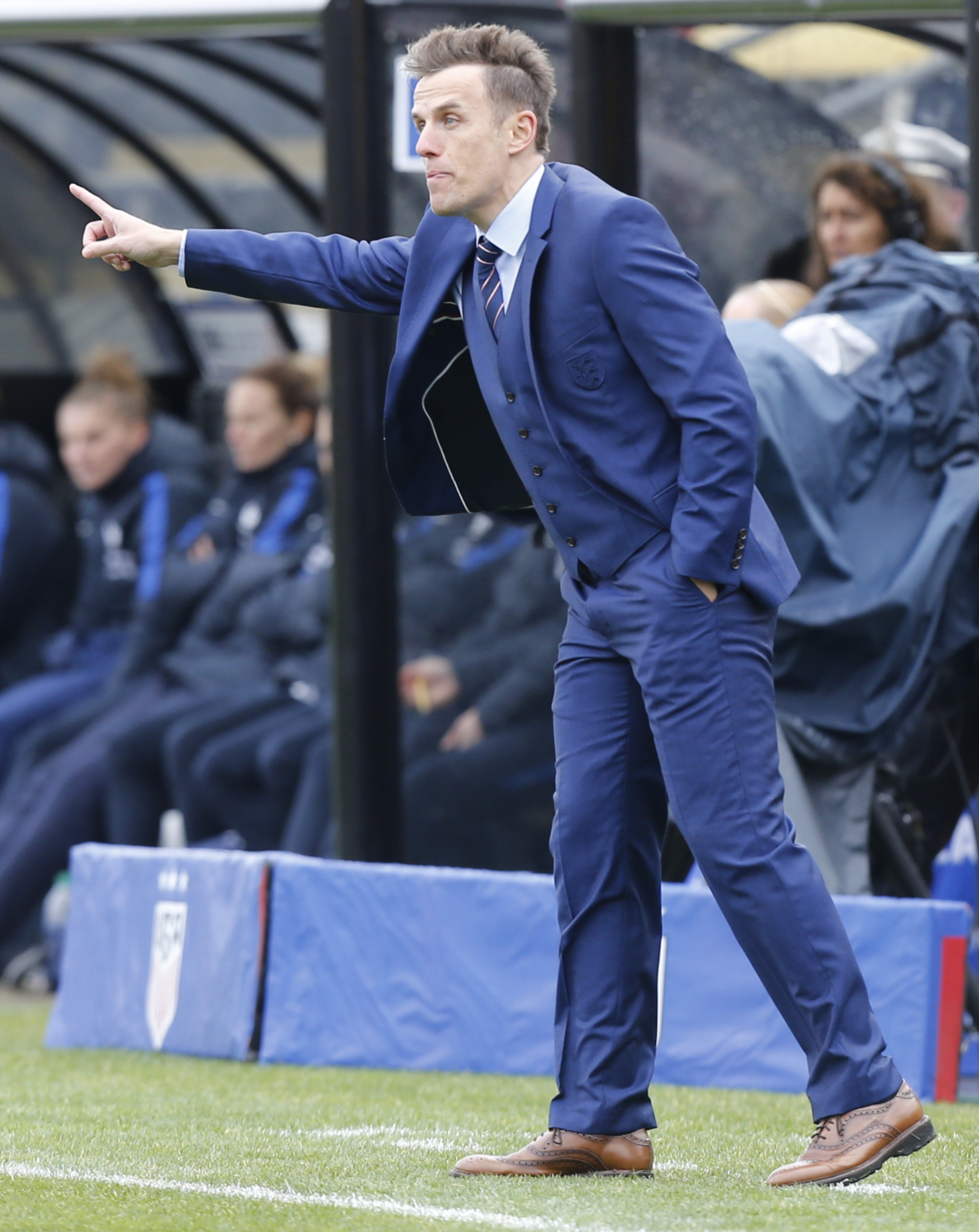 England women beat France 4-1 in Neville's coaching debut