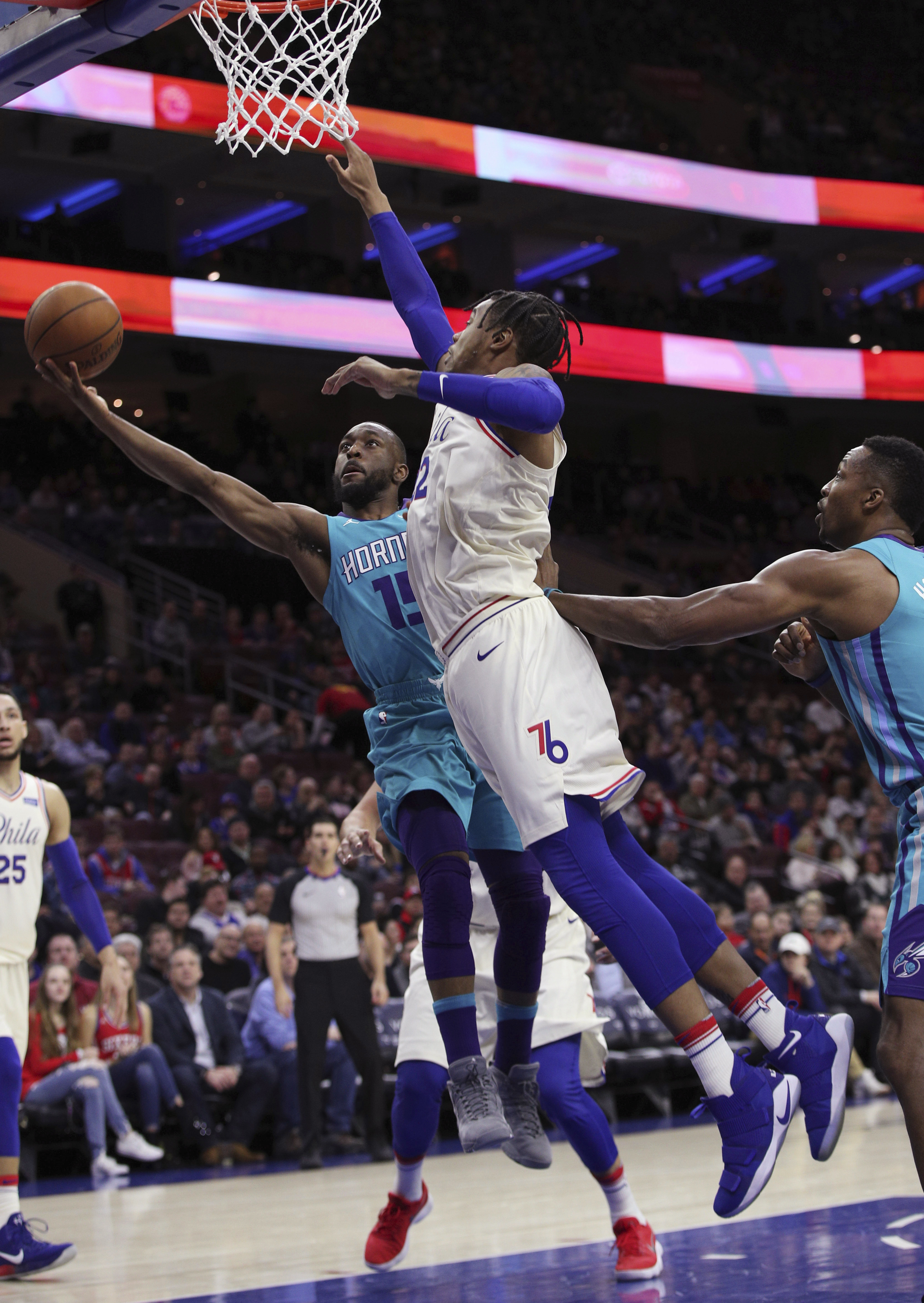 76ers rally to beat Hornets 110-99, 13th straight in Philly