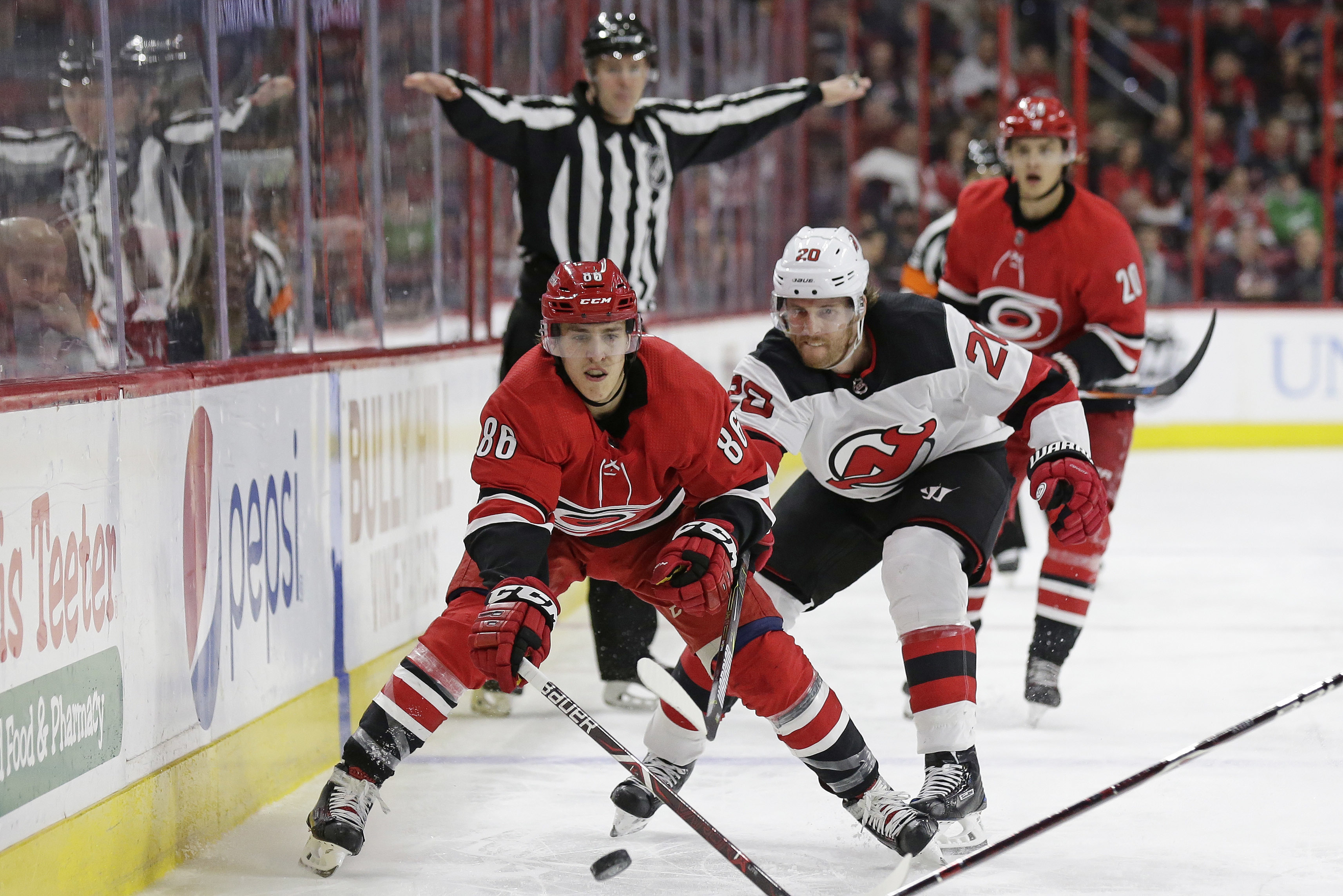Hurricanes beat Devils 3-1 despite another goal for Hall
