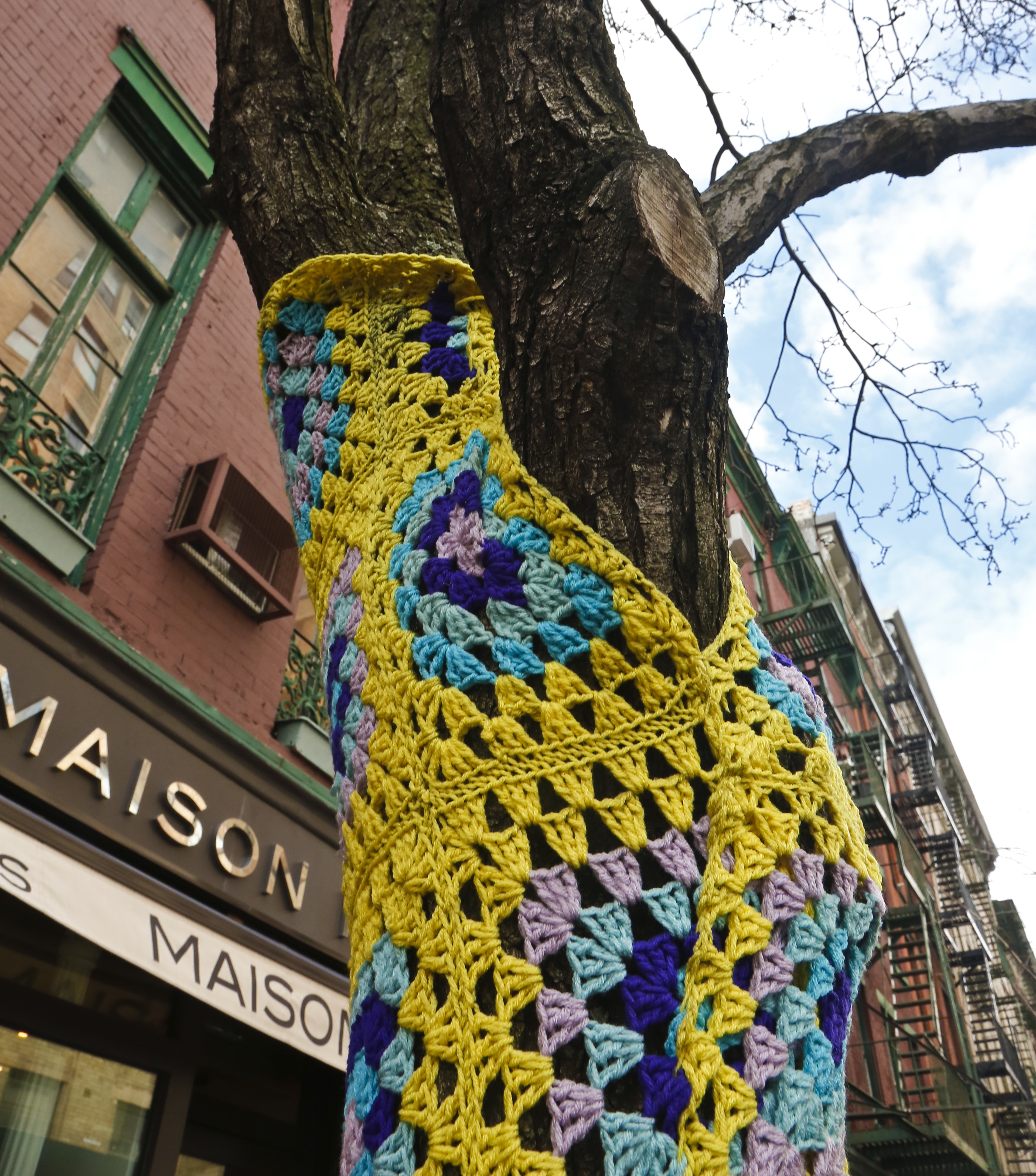 New York City's tree sweaters to stay in place