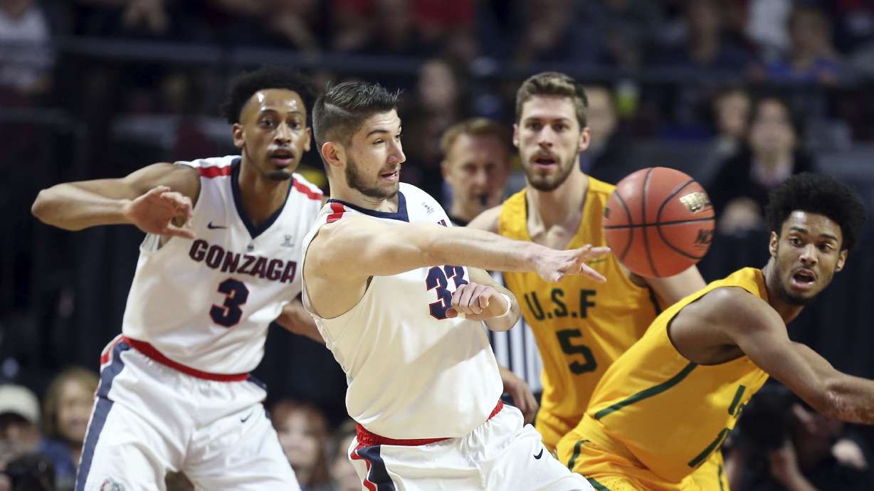 Tillie leads No. 7 Gonzaga over San Francisco 88-60