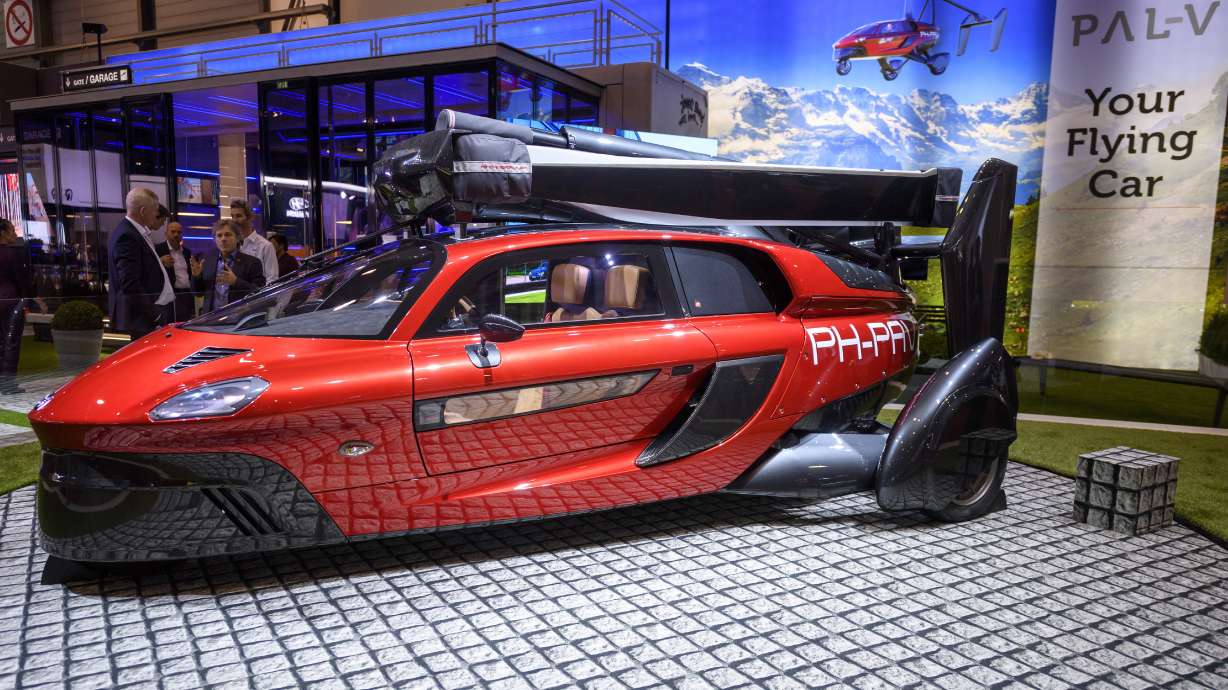 High hopes: Dutch company launches flying car at Geneva show