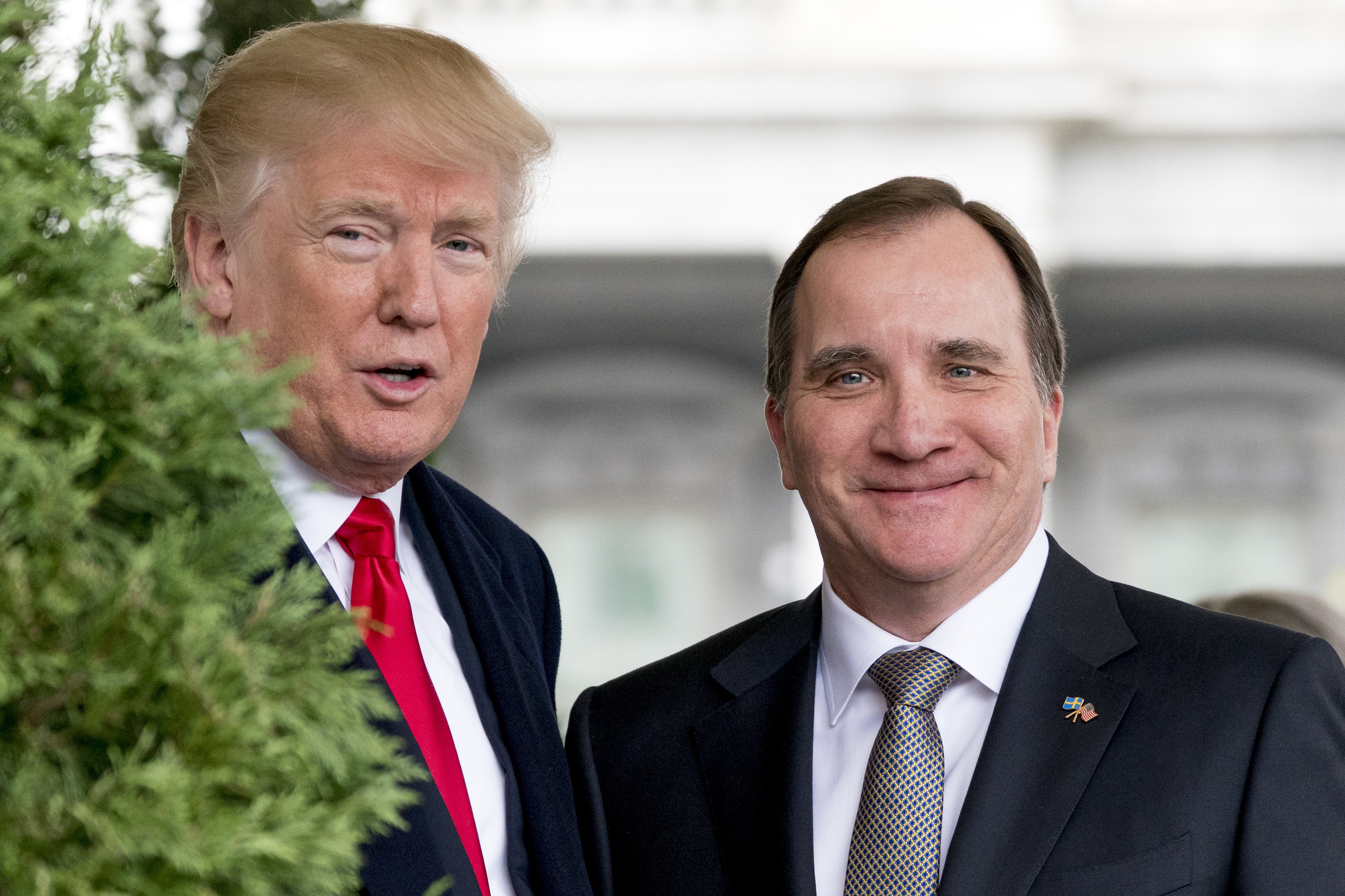 The Latest: Trump notes Sweden's immigration problems