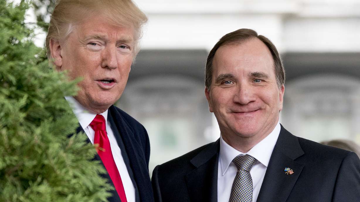 The Latest: Trump notes Sweden's immigration problems