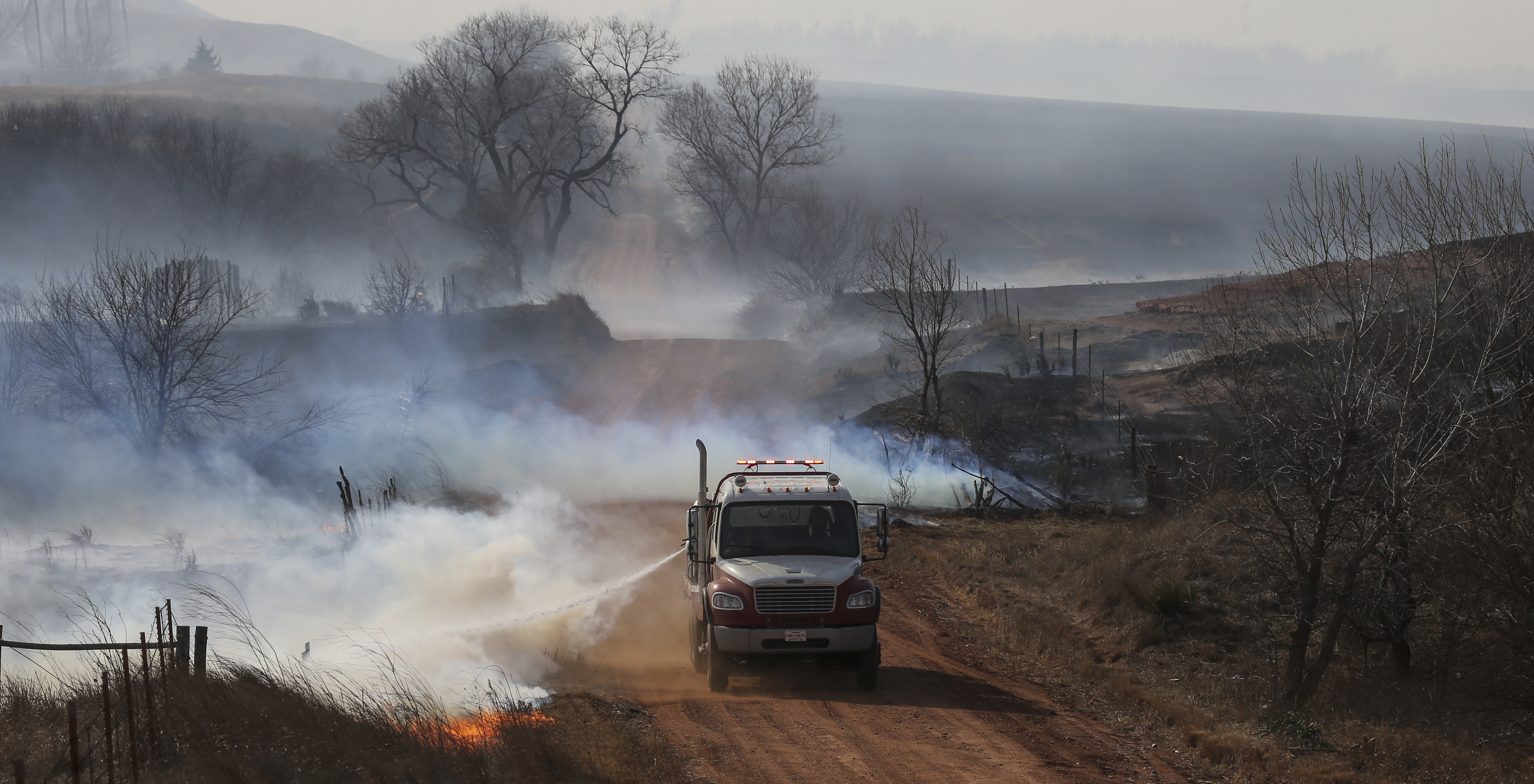 Firefighters battling wildfires in Kansas, Nebraska