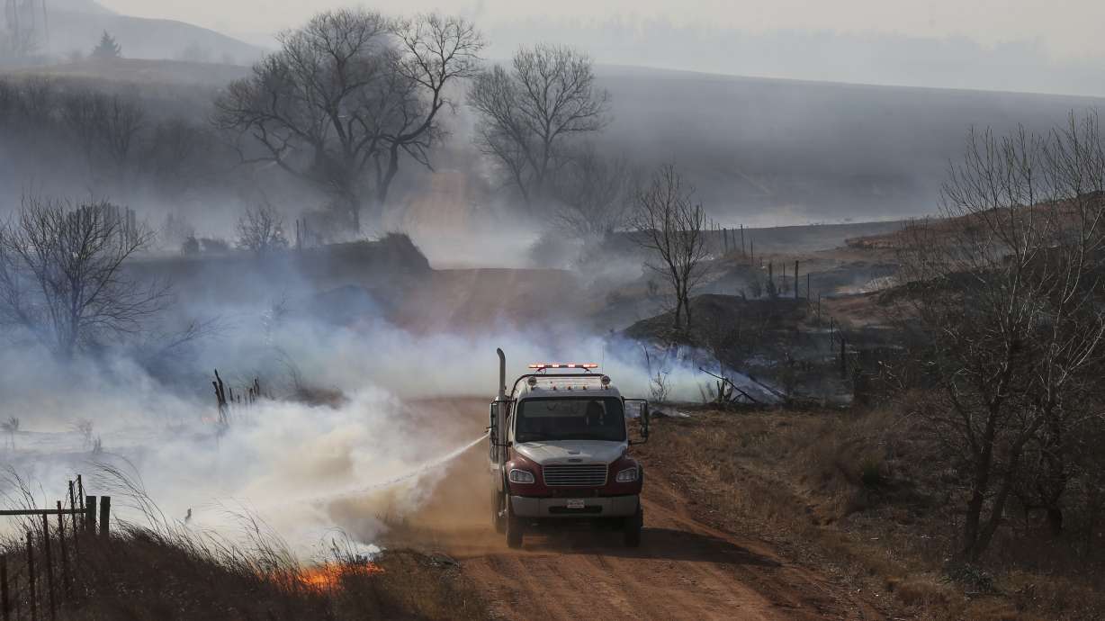 Firefighters battling wildfires in Kansas, Nebraska
