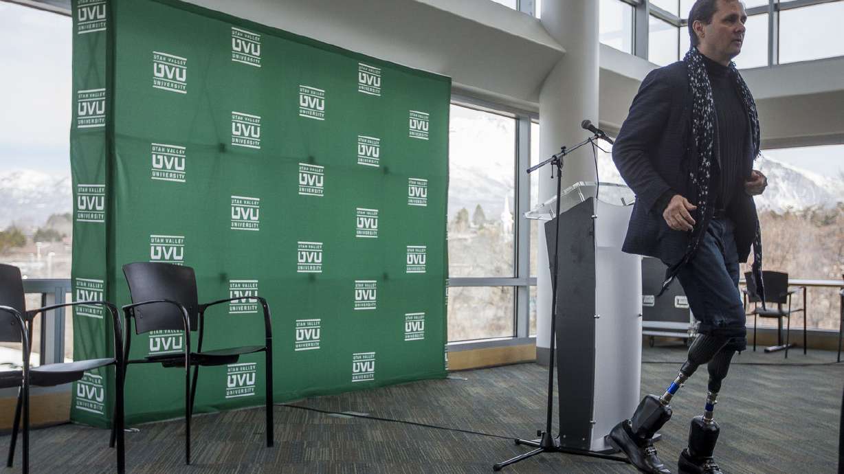 Designing the body: Real-life 'Bionic Man' visits Utah Valley University