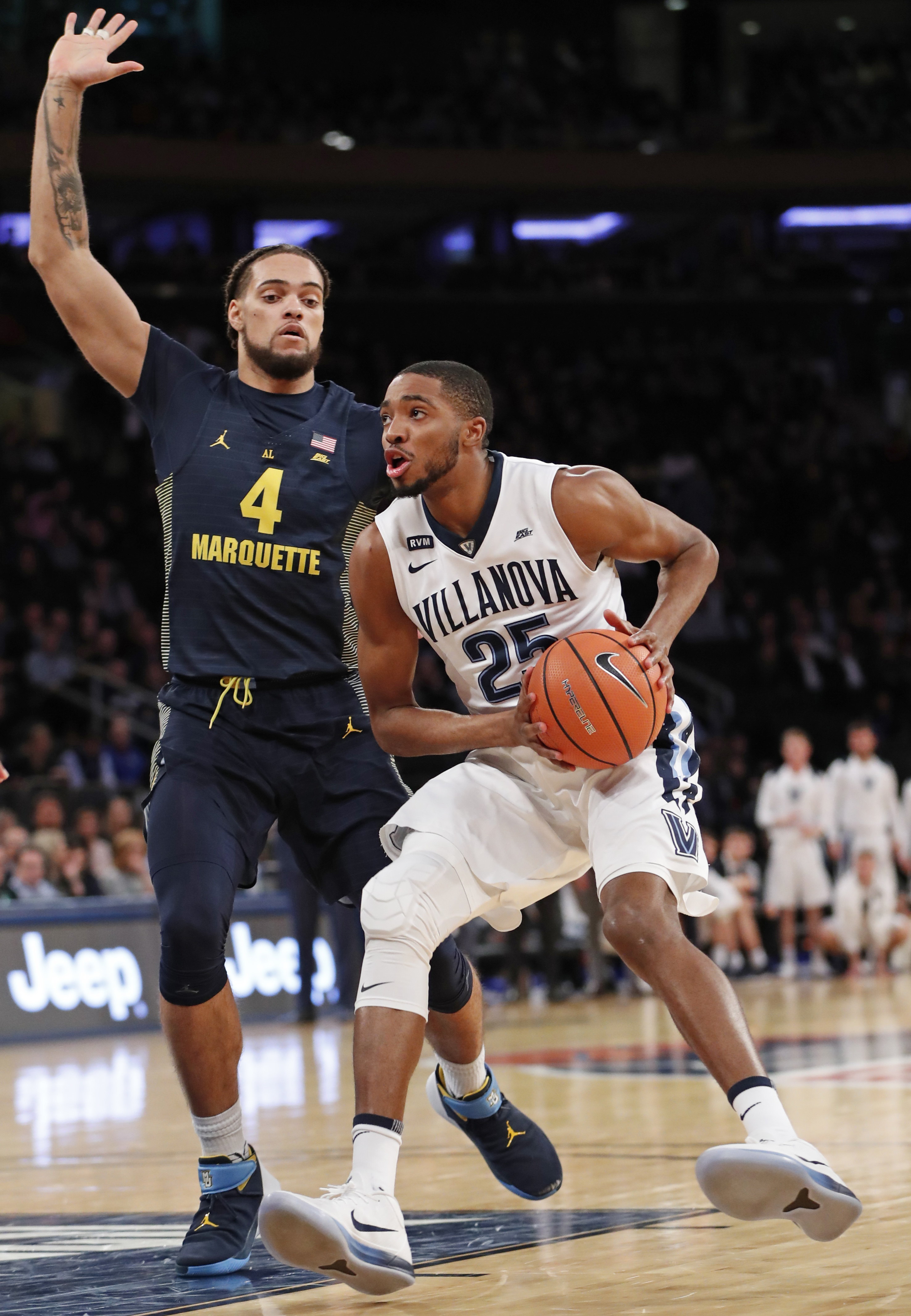 Wright wins 414th game as No. 2 Nova tops Marquette