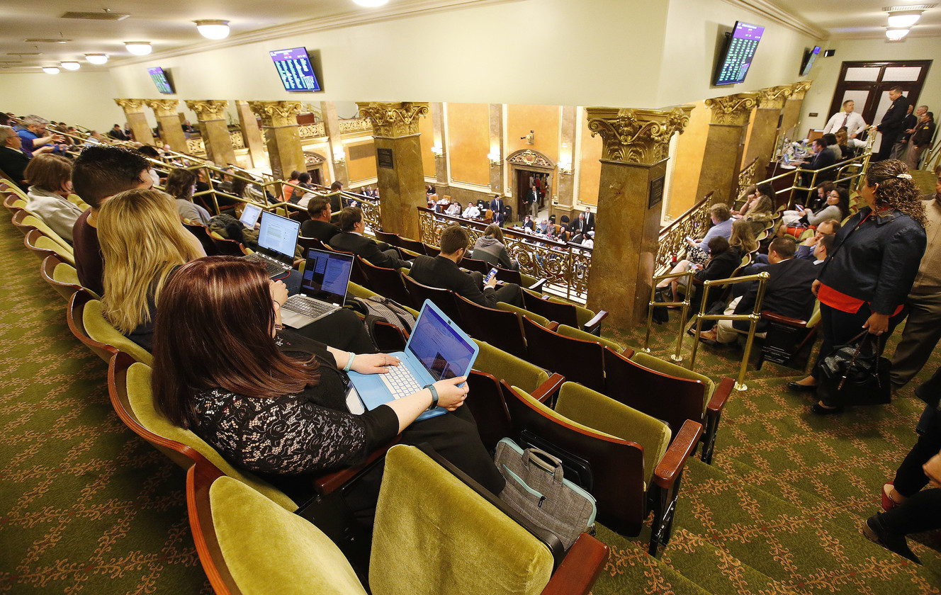 Attendees sit in the gallery at the Capitol during the final day of the Utah Legislature in Salt Lake City on Thursday, March 8, 2018. (Photo: Jeffrey D. Allred, KSL)
