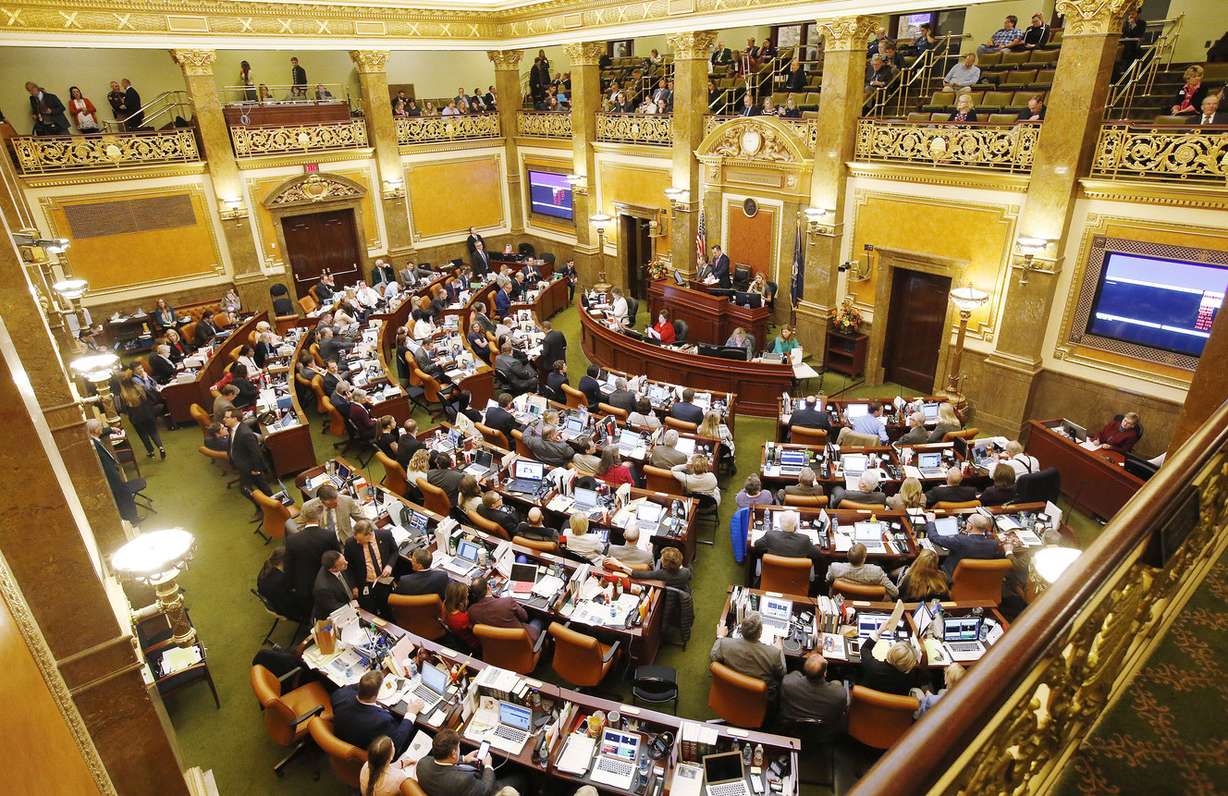 Members of House of Representatives meet during the final day of the Utah Legislature at the Capitol in Salt Lake City on Thursday, March 8, 2018. (Photo: Jeffrey D. Allred, KSL)