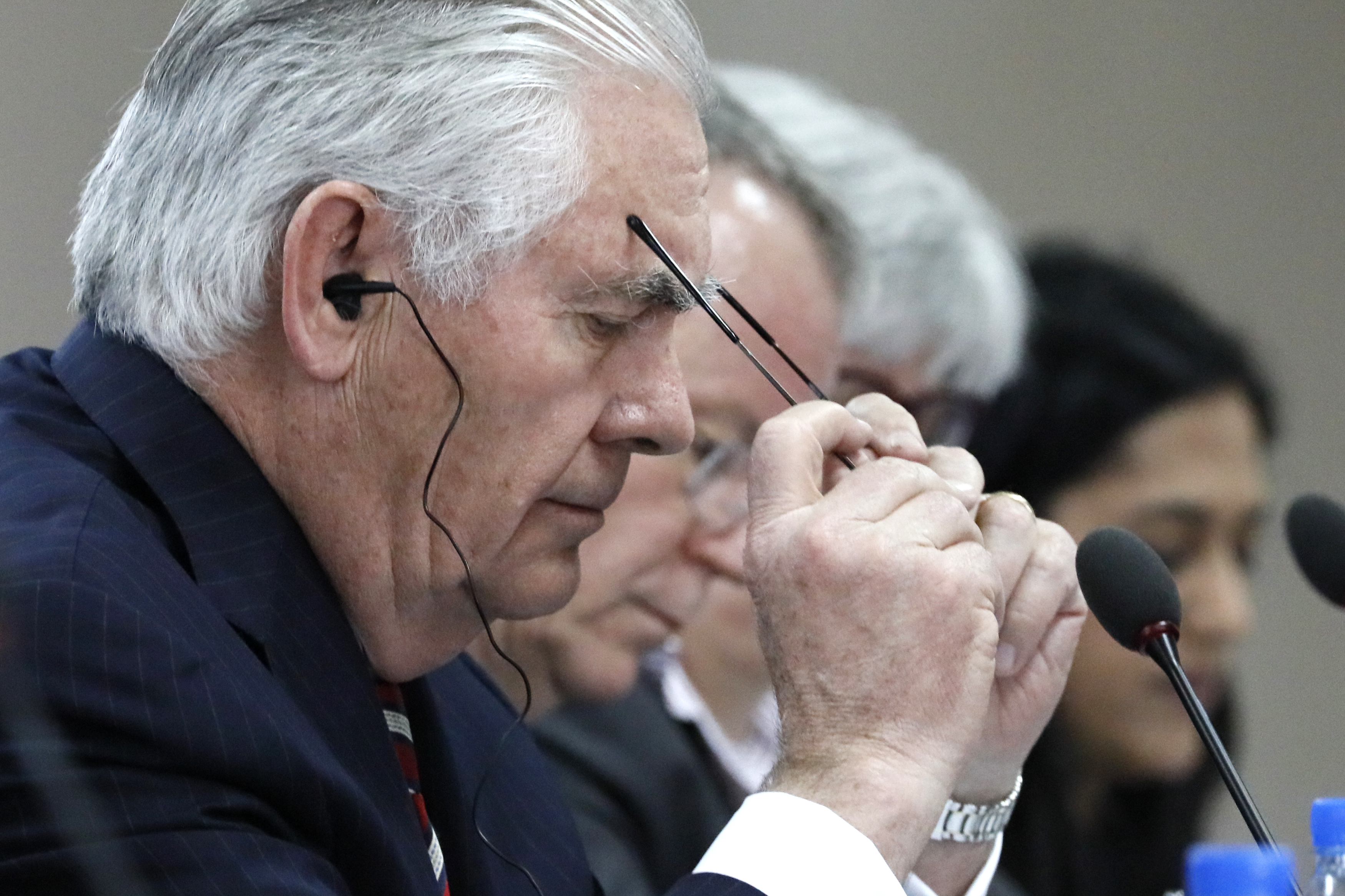 Tillerson says 'talks,' but no 'negotiations' with NKorea