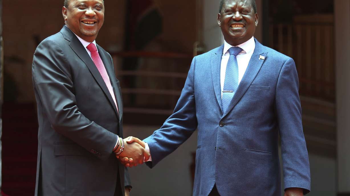 Kenya president and opposition leader agree to unify country