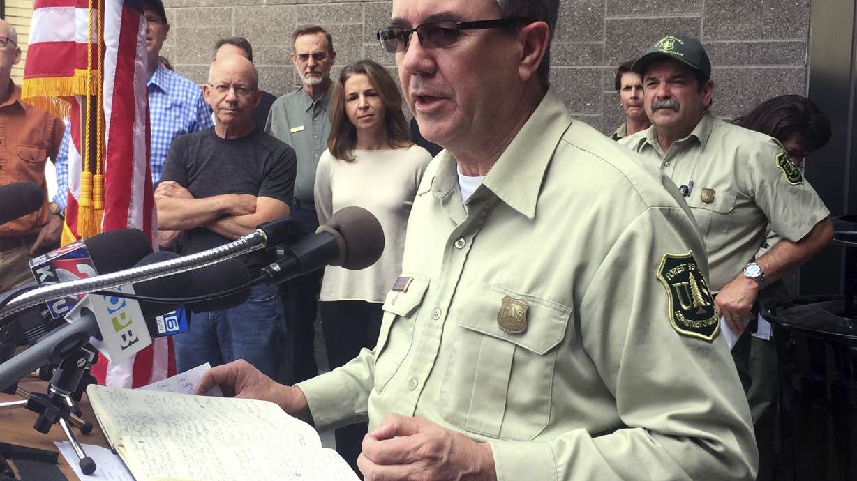 The Latest: New chief faces "hard truths" at Forest Service