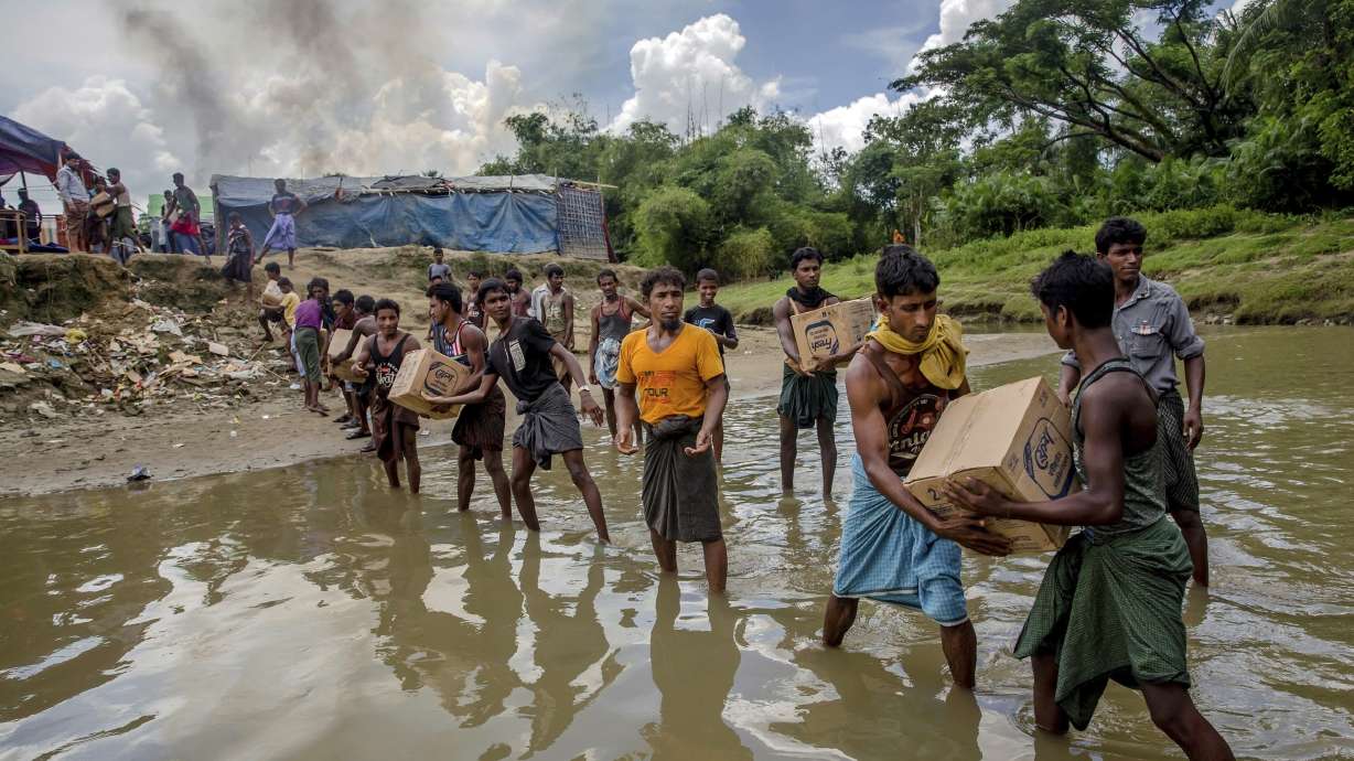 Rohingya living in 'no man's land' insist they will stay