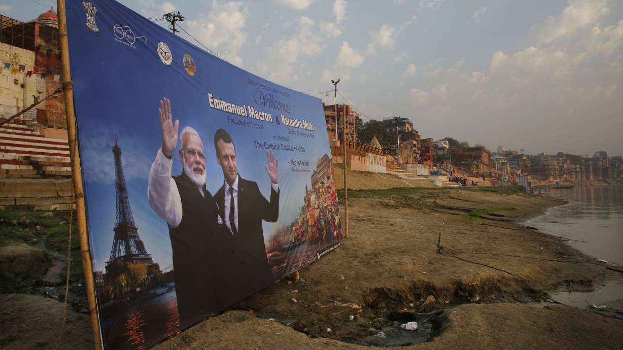 French leader Macron hopes to sell jets, submarines to India