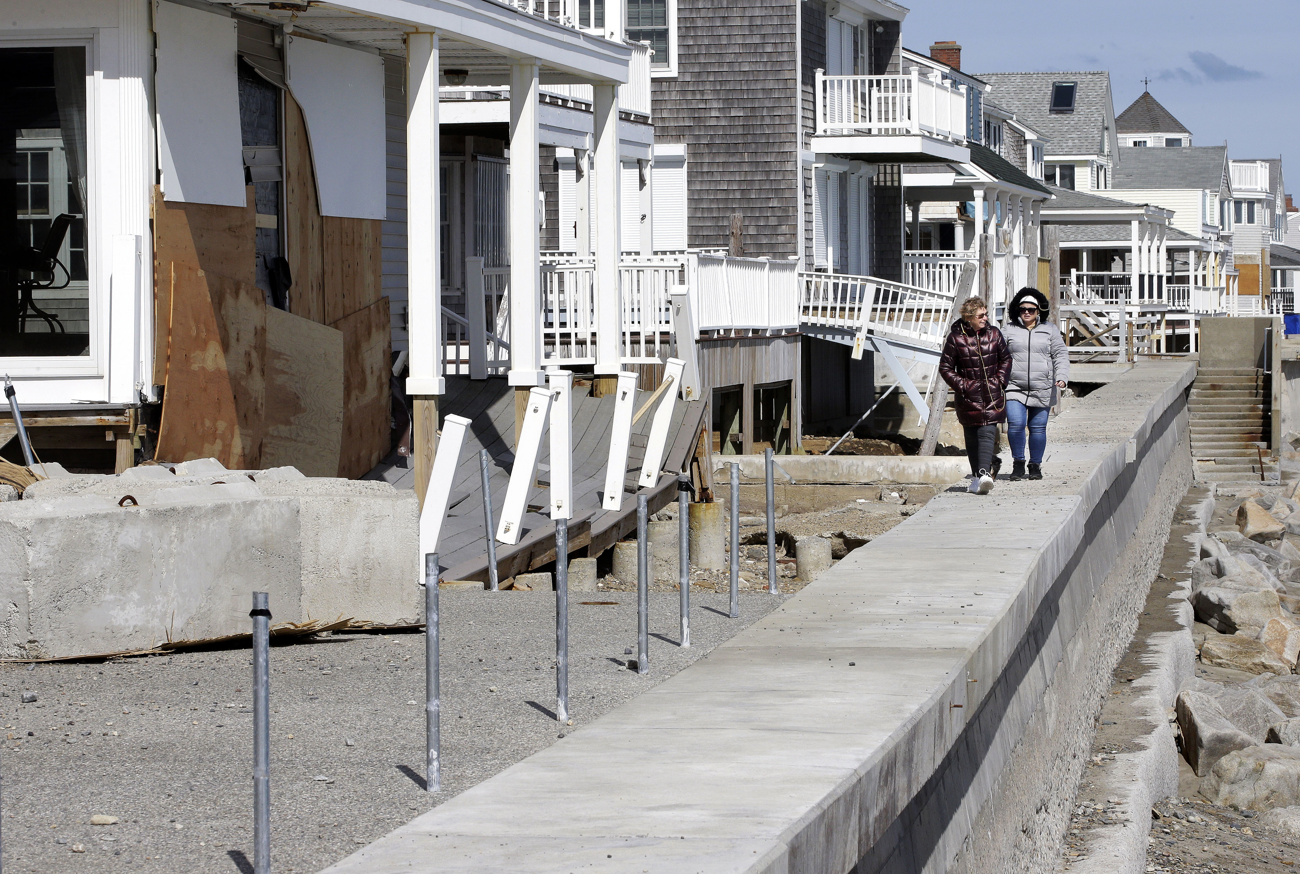 The Latest: Amtrak to suspend trains from Boston to New York