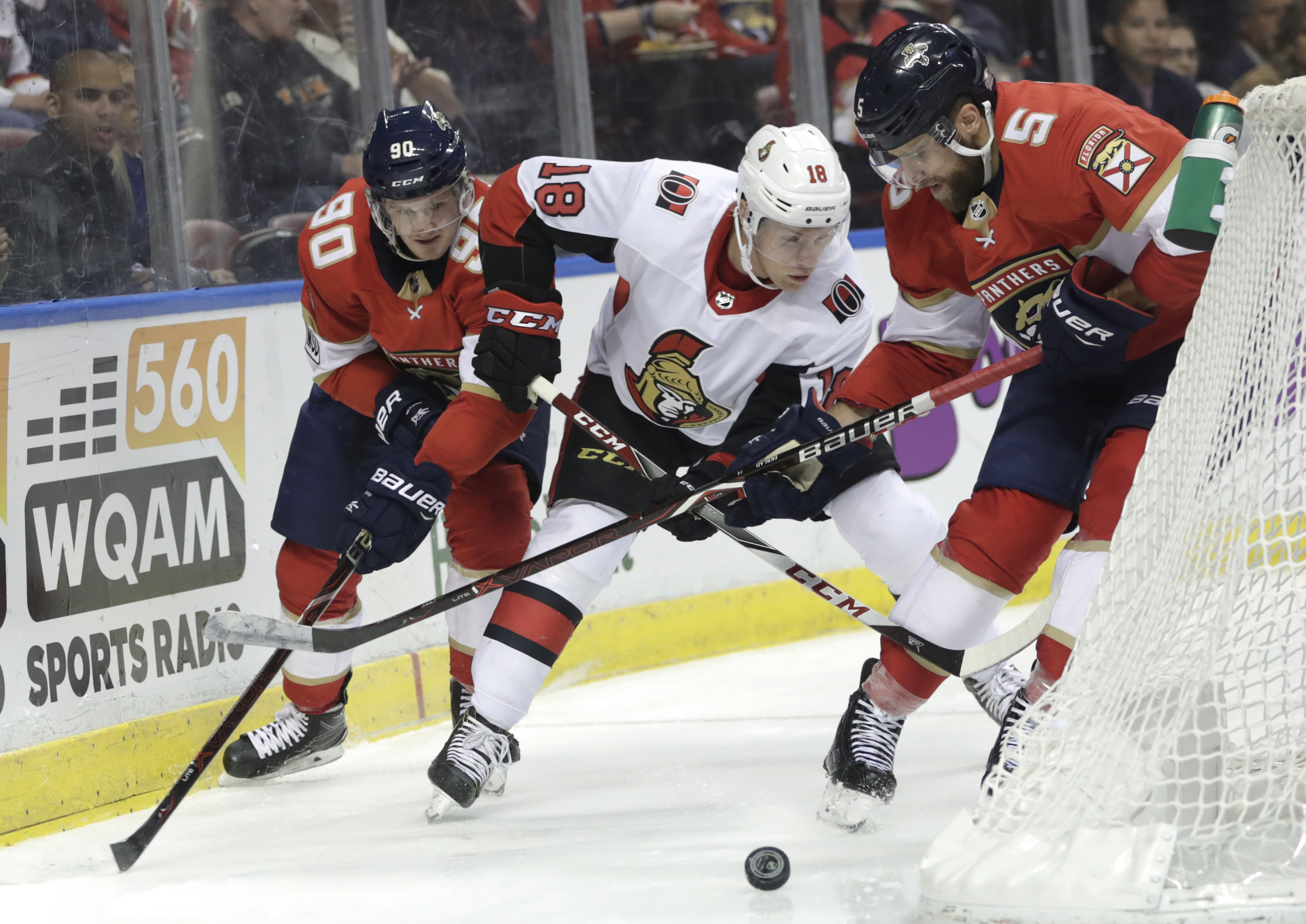 Duchene scores twice, Sens snap Panthers' home win streak