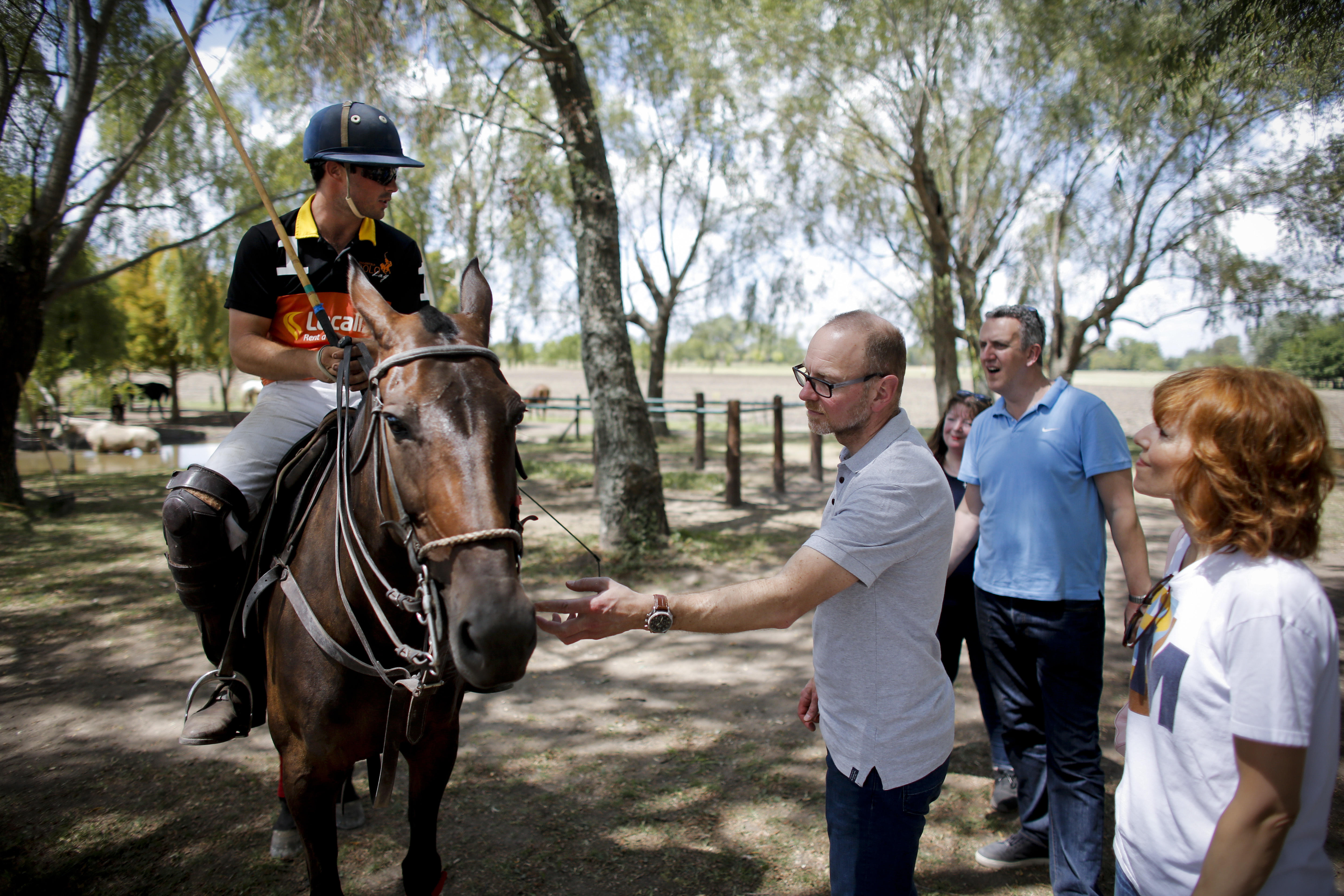 Tourists turn polo players for a day in Argentina
