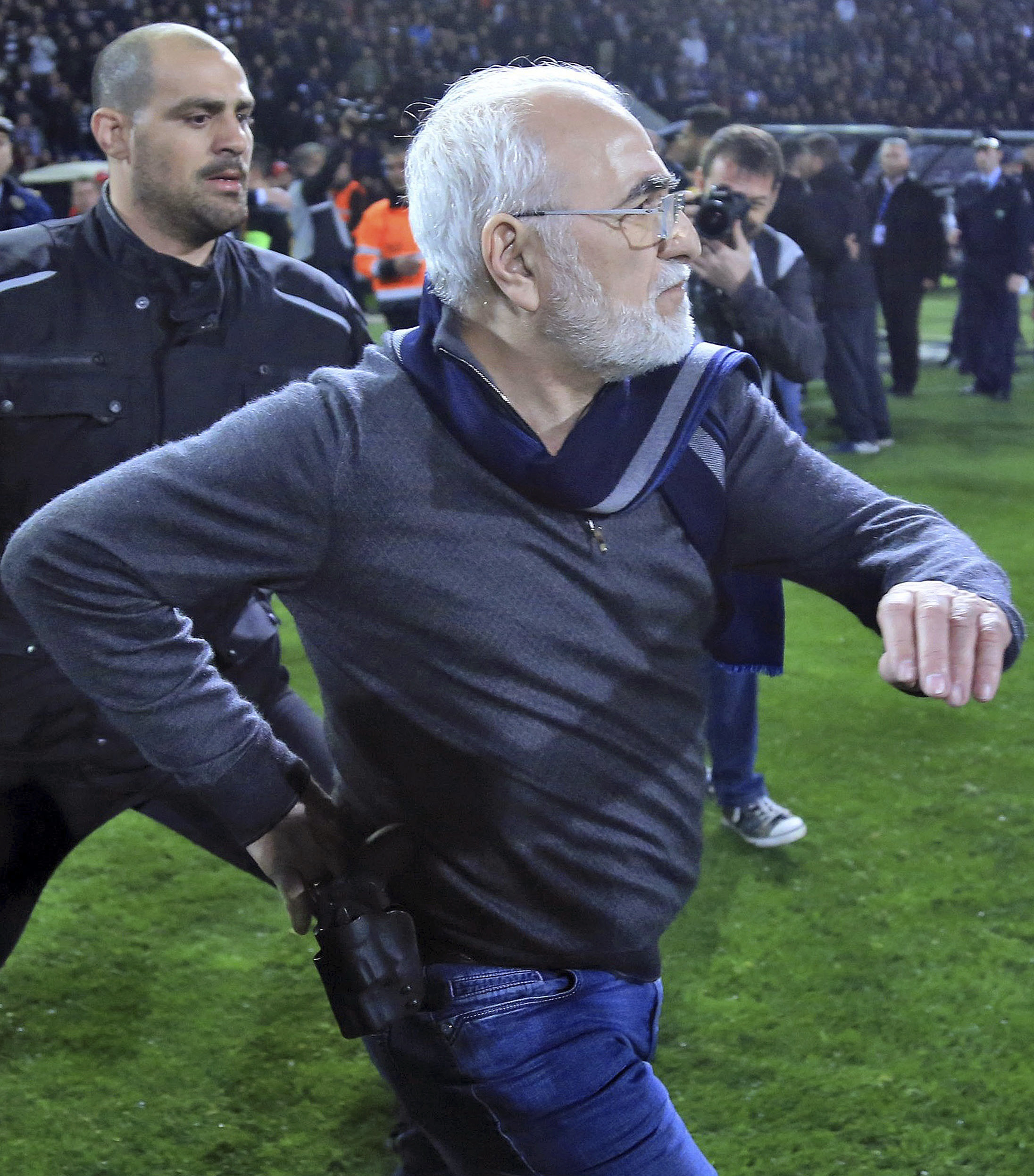 Despite suspension, Greece struggling to tame soccer bosses