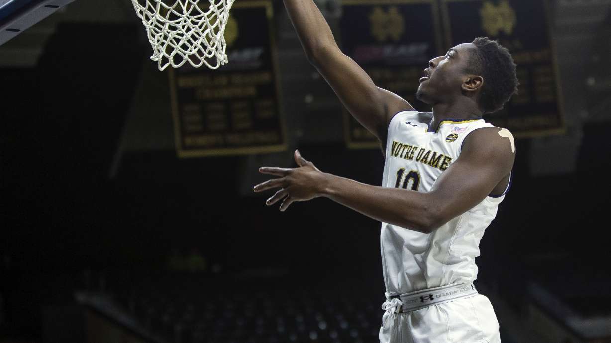 Notre Dame cruises past Hampton 84-63 in NIT opener
