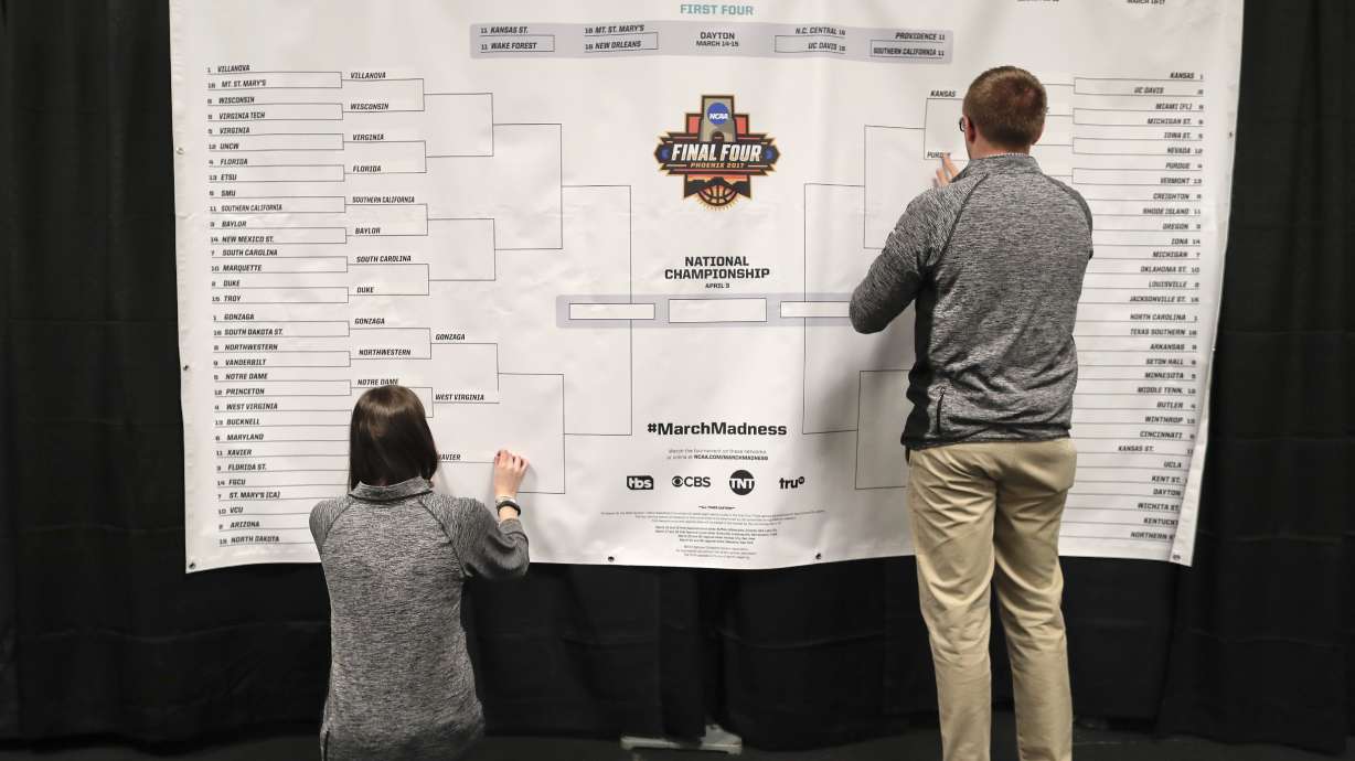 Brackets are everywhere, featuring Florida to Florida Evans