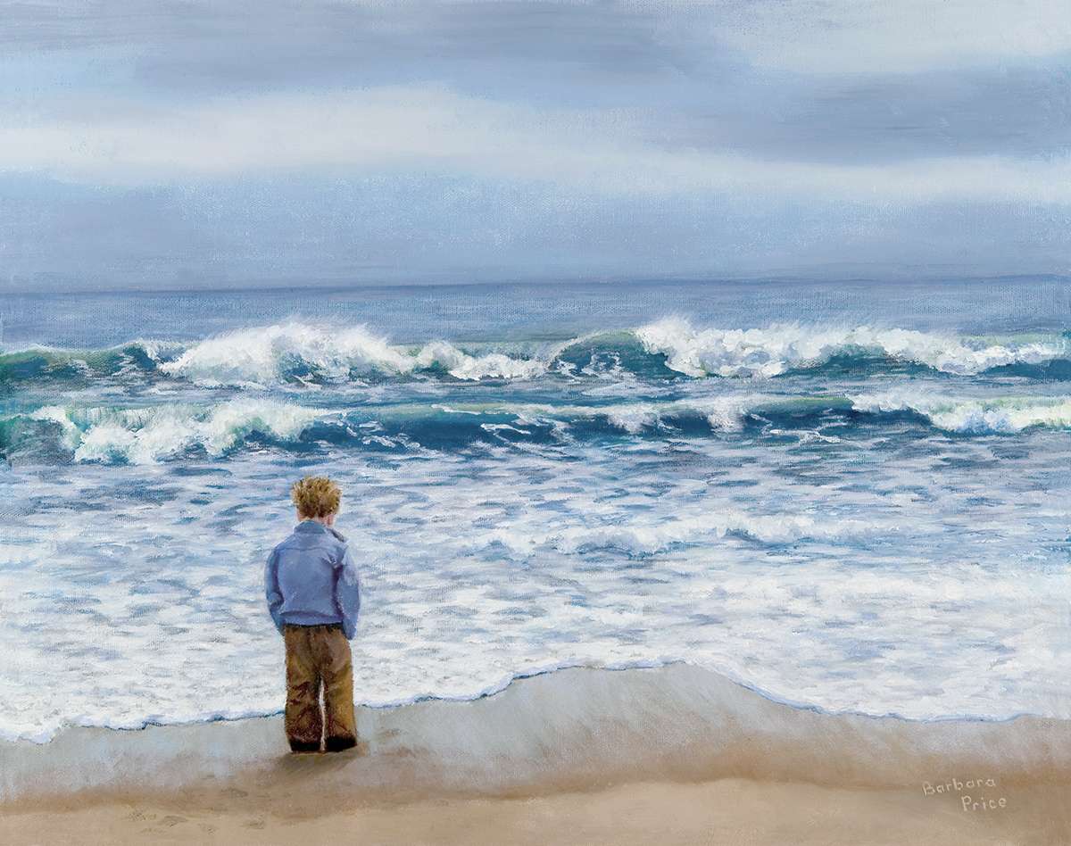 "Michael at the Beach" by Barbara Price