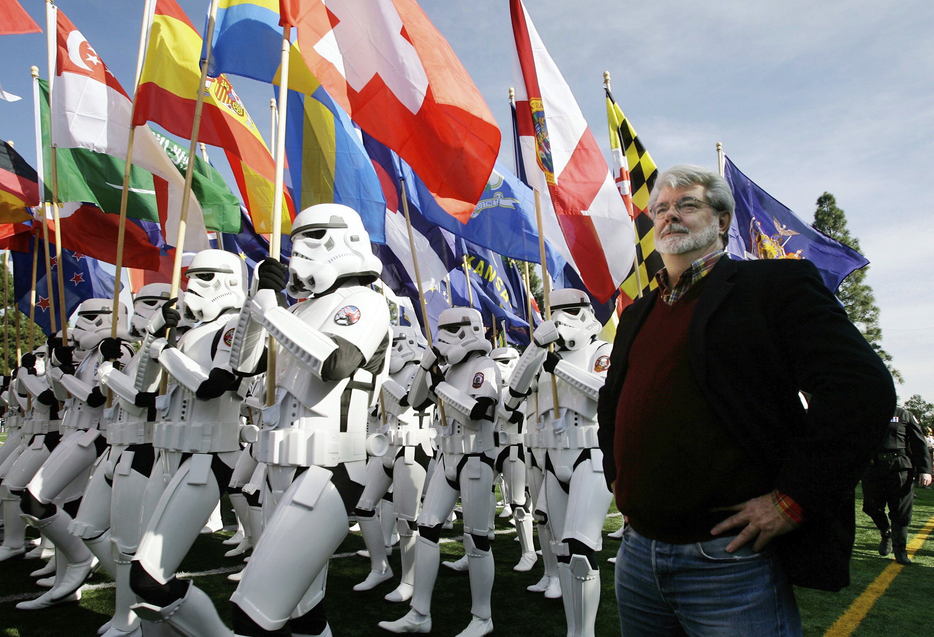 The Latest: George Lucas breaks ground on namesake LA museum