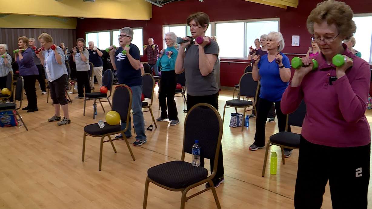 An aerobics class in American Fork is helping senior residents stay active. The class works out to pre-choreographed routines to keep their heart rate up and to strengthen their muscles. (Photo: KSL TV)
