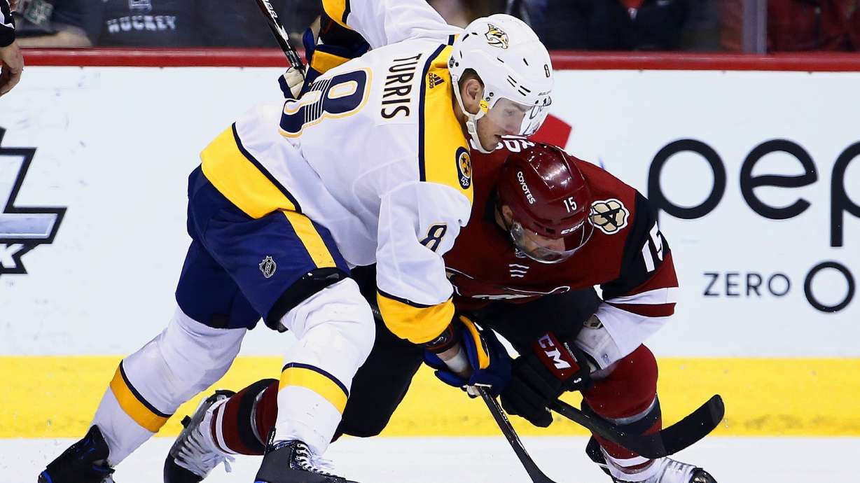Fiala, Turris rally Predators to 3-2 win over Coyotes