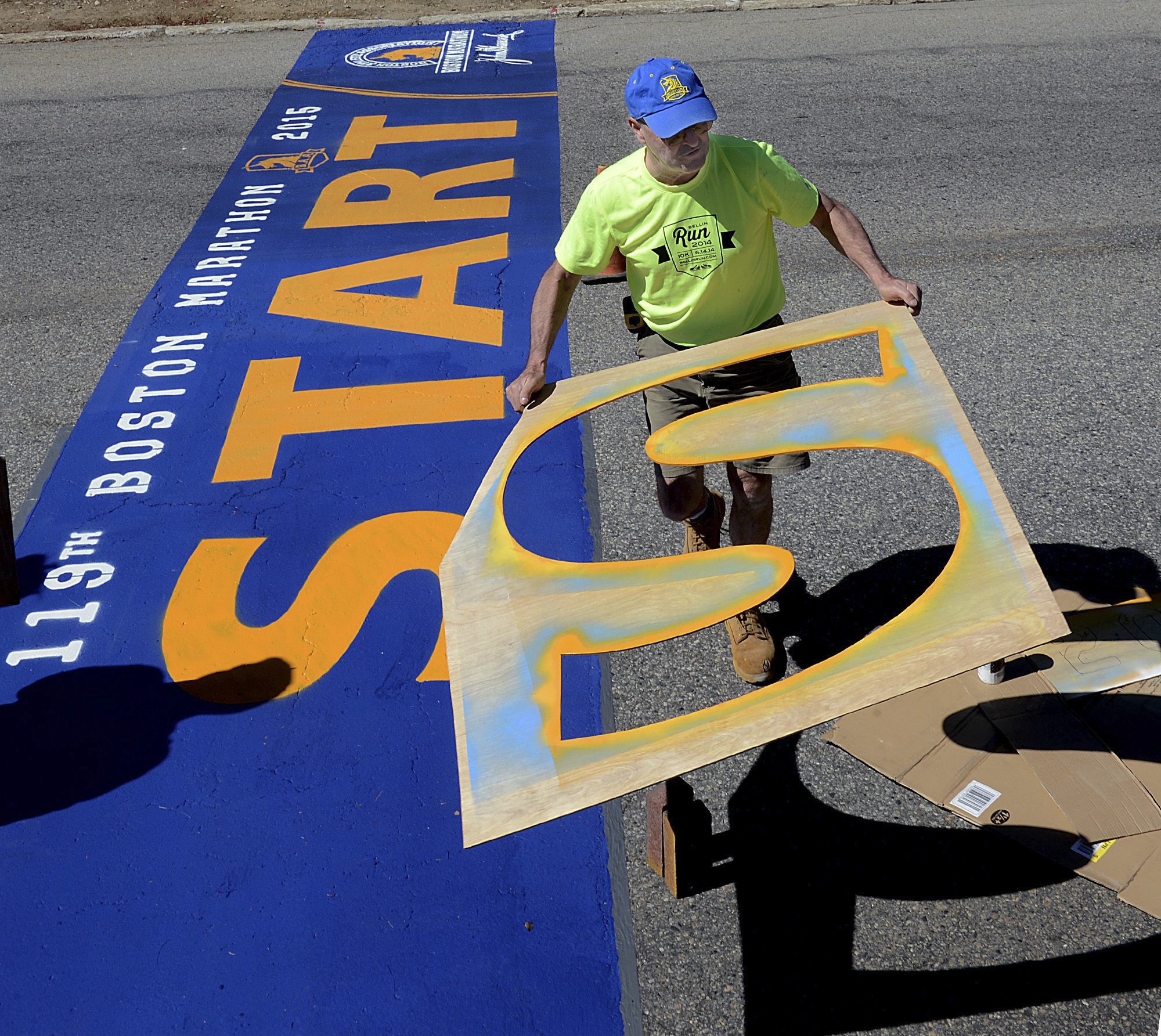 Boston Marathon starting line painter retires after 37 years