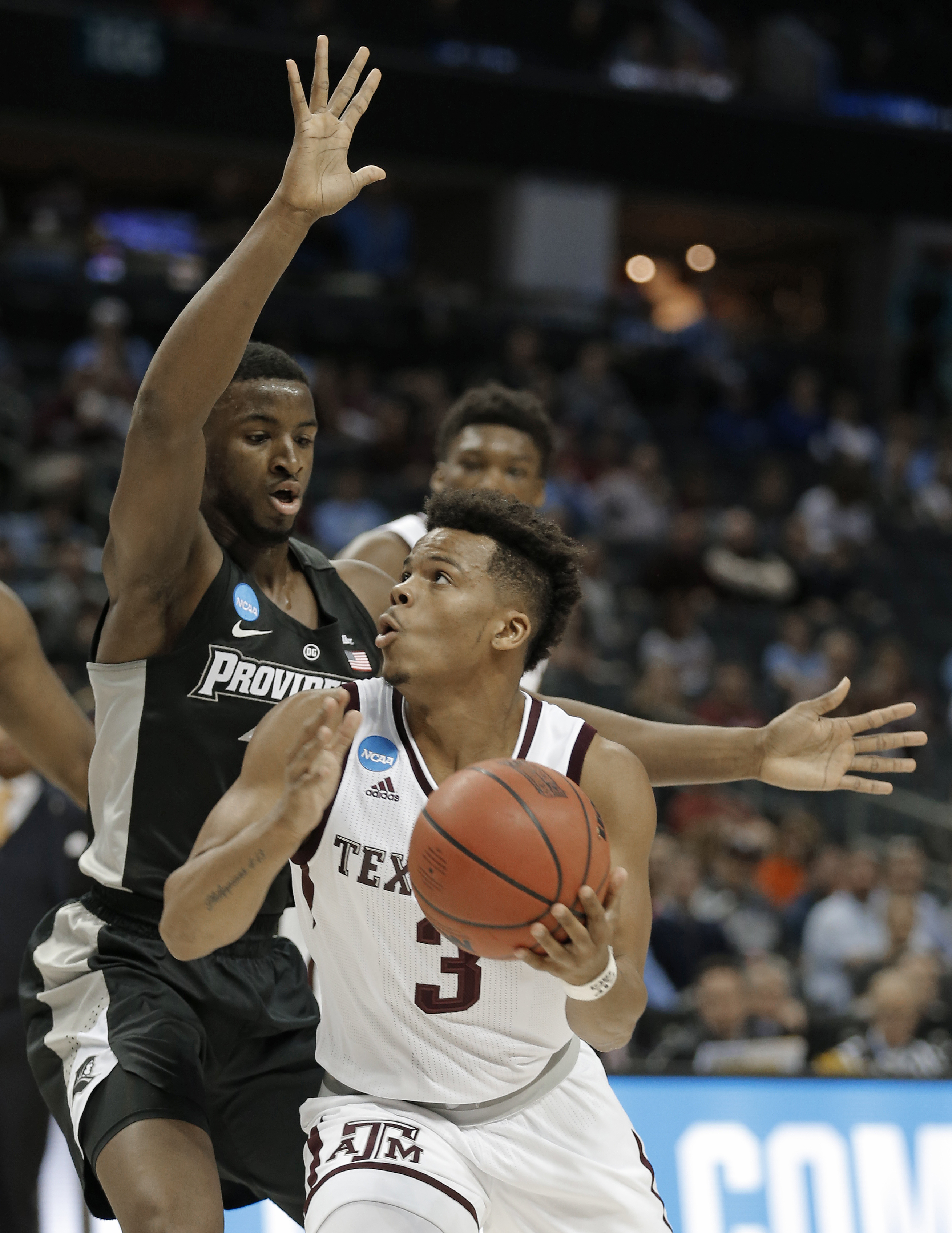 Texas A&M holds off Providence 73-69 in NCAA West 1st round